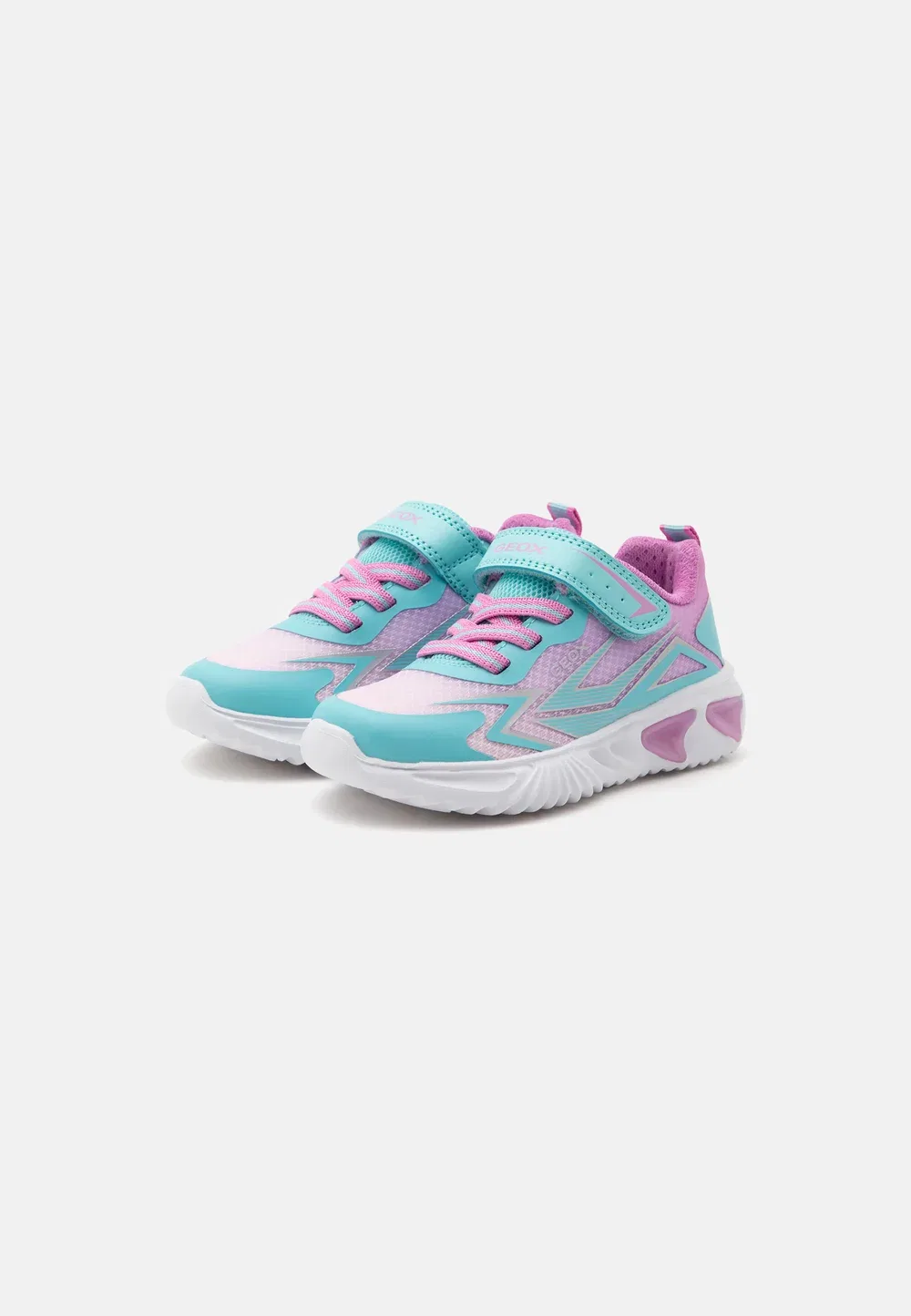 Девушка-Ассистентка - тренеры Geox, Light Blue/Pink — фото 2