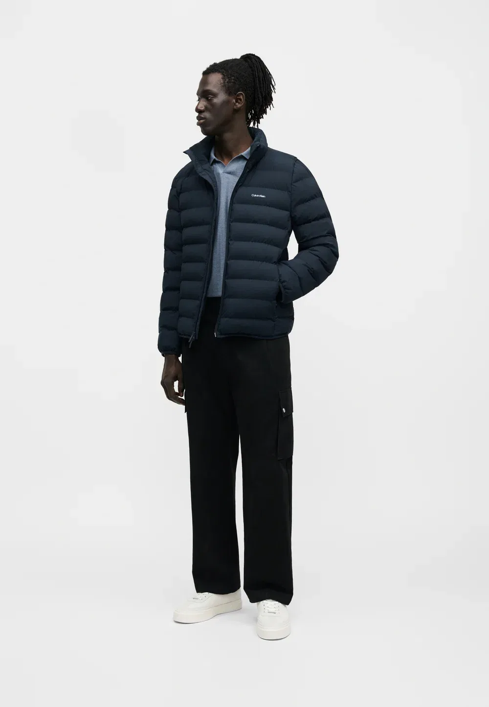 Классический пуховик - легкая куртка Calvin Klein, Dark Sapphire — фото 2