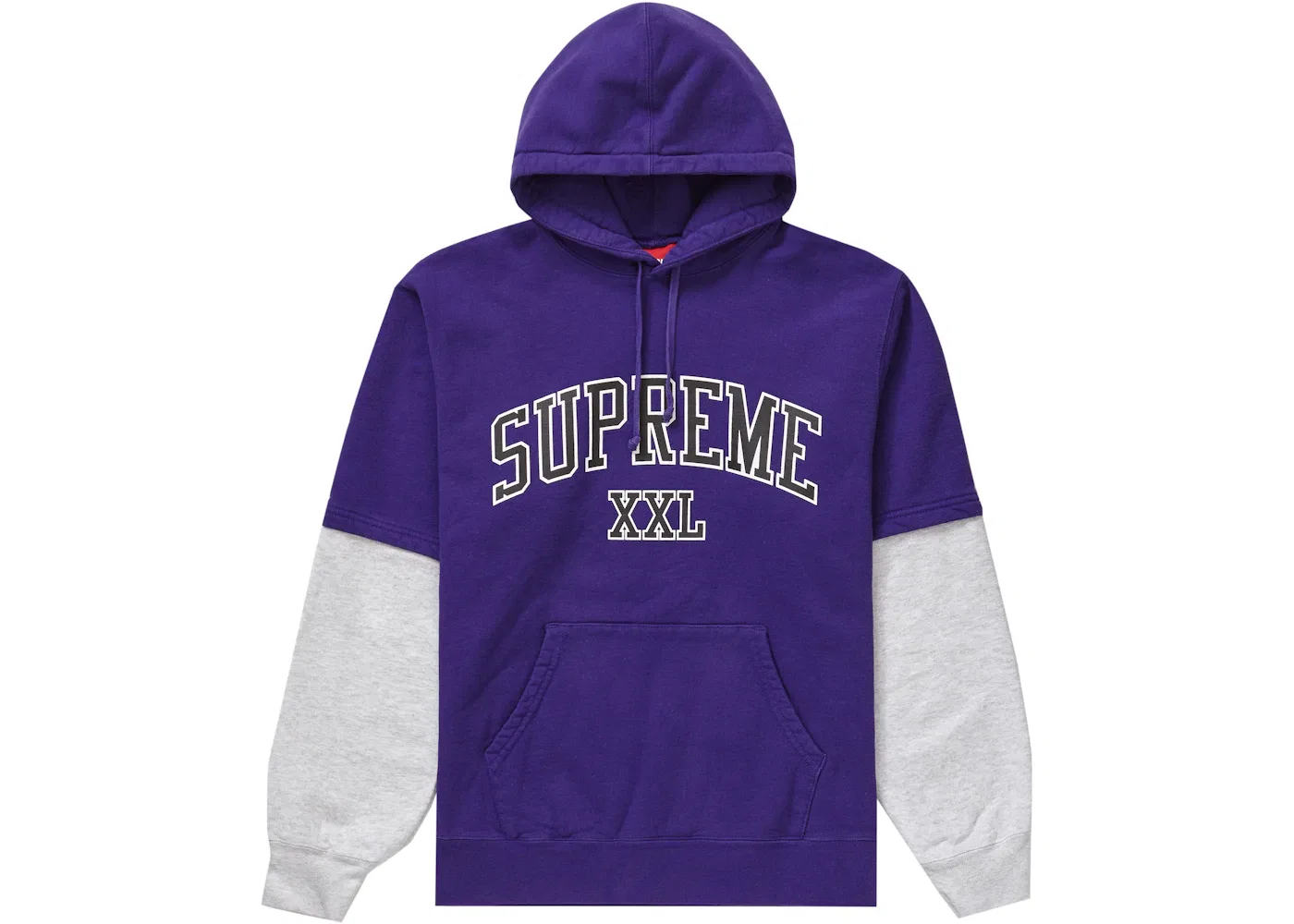 Мужской свитшот с капюшоном и принтом Supreme, Purple