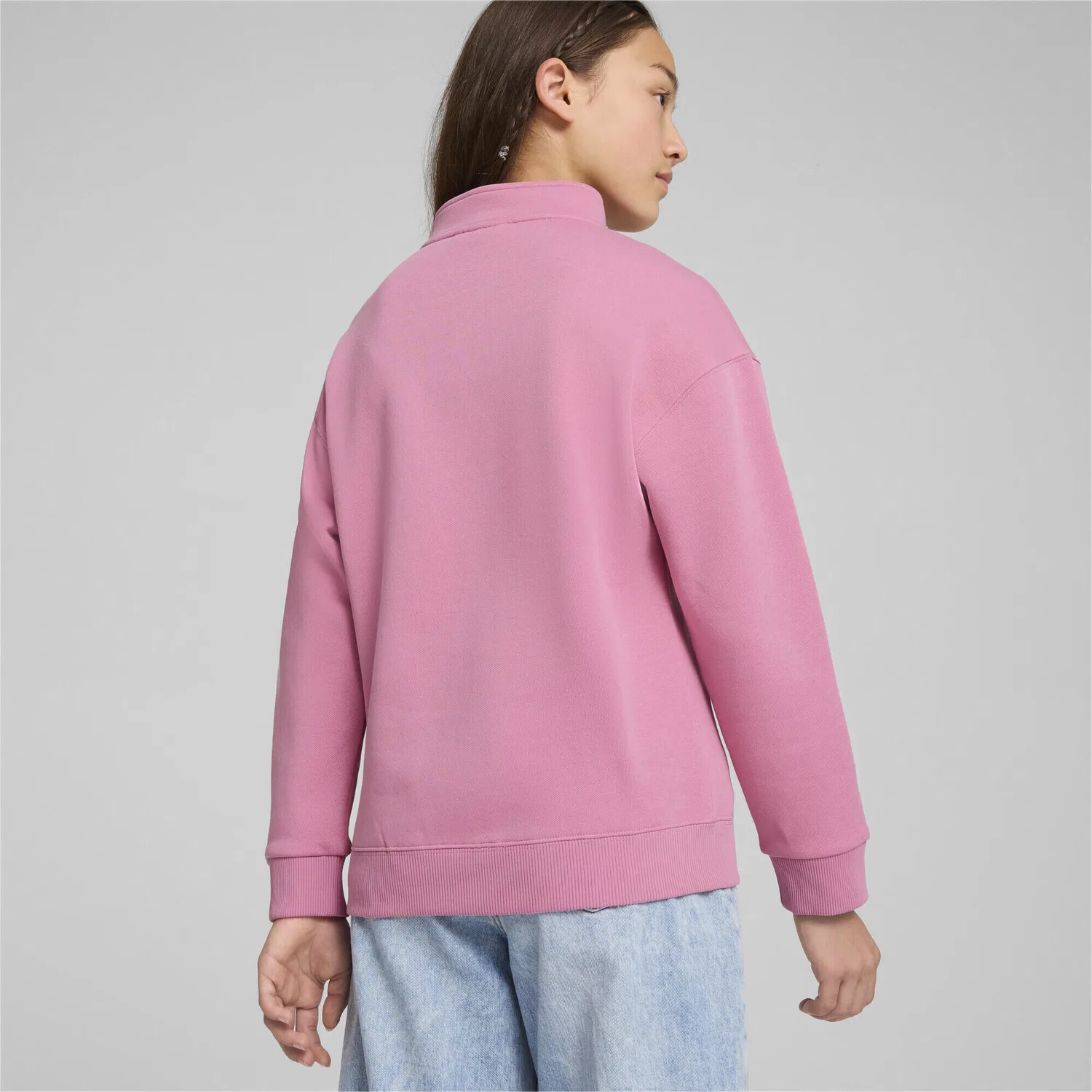 Детский свитшот с принтом PUMA SQUAD Puma, Mauved Out Pink — фото 4