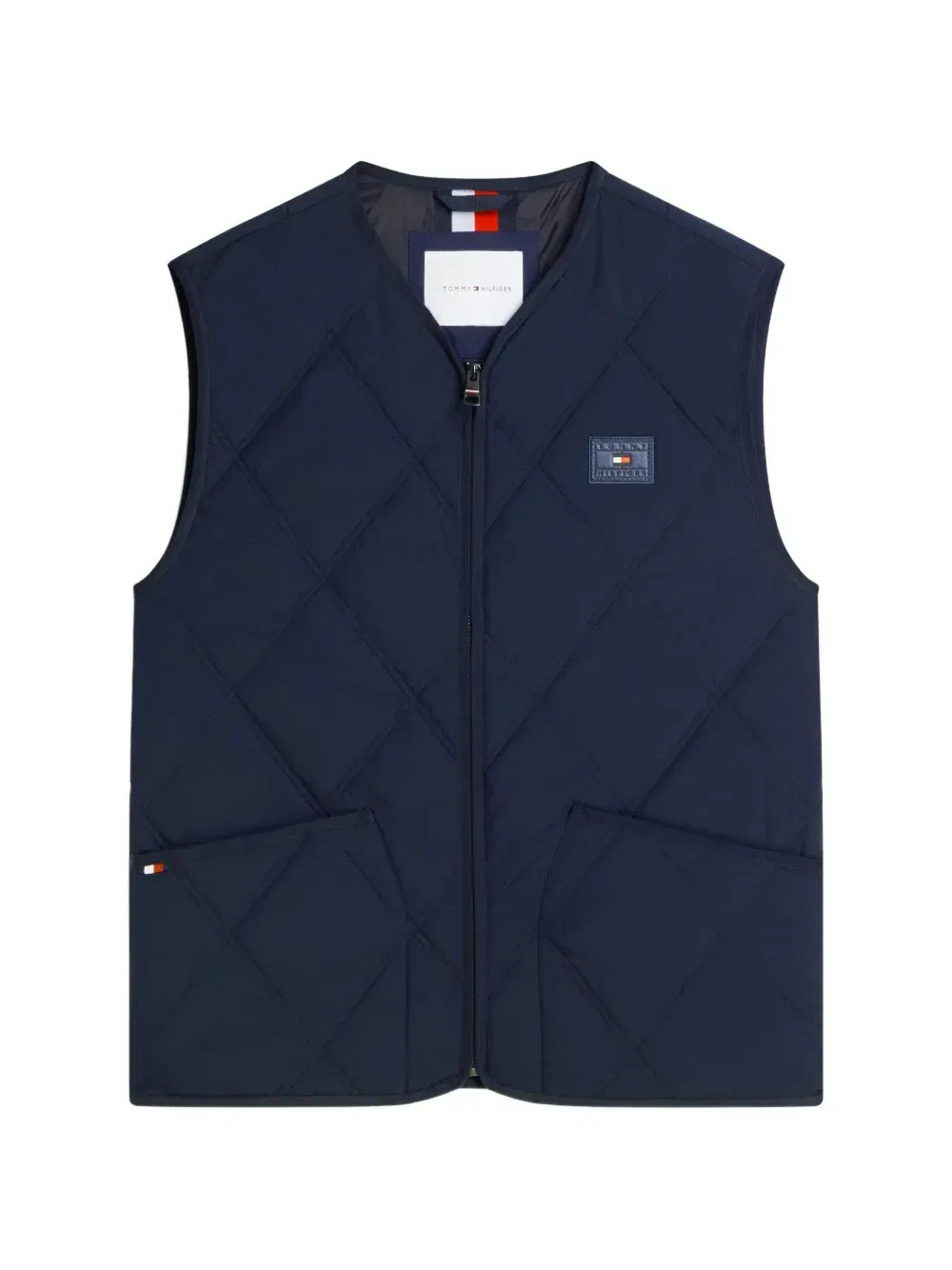 Стеганый жилет в ромб Tommy Hilfiger, синий