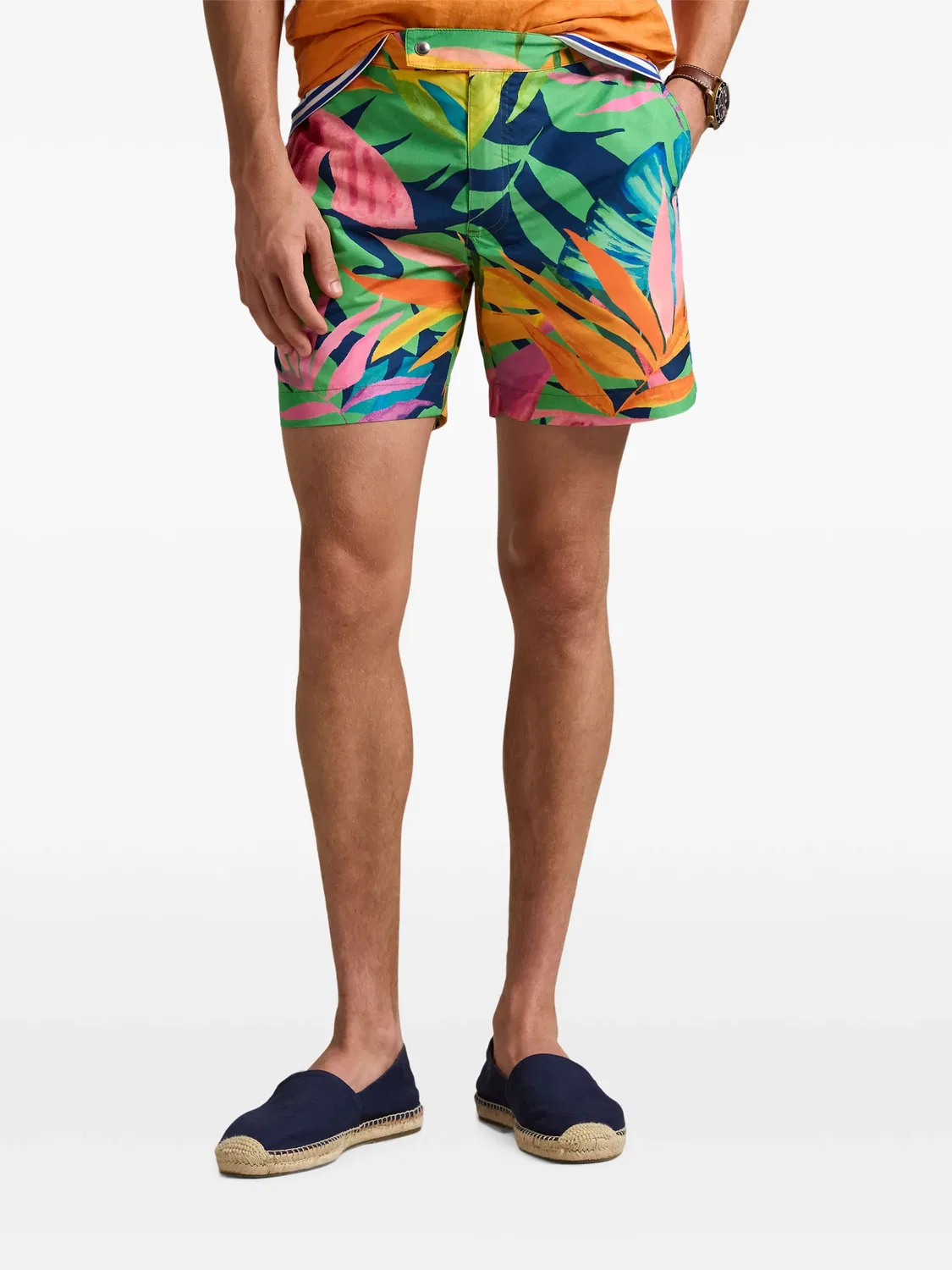 Плавки-шорты с принтом Tropical Polo Ralph Lauren, зеленый — фото 3
