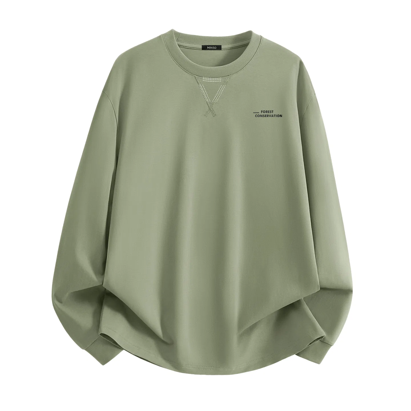 Детская футболка с принтом, Palm Green, Mb Protective Forest Chest Logo MINISO