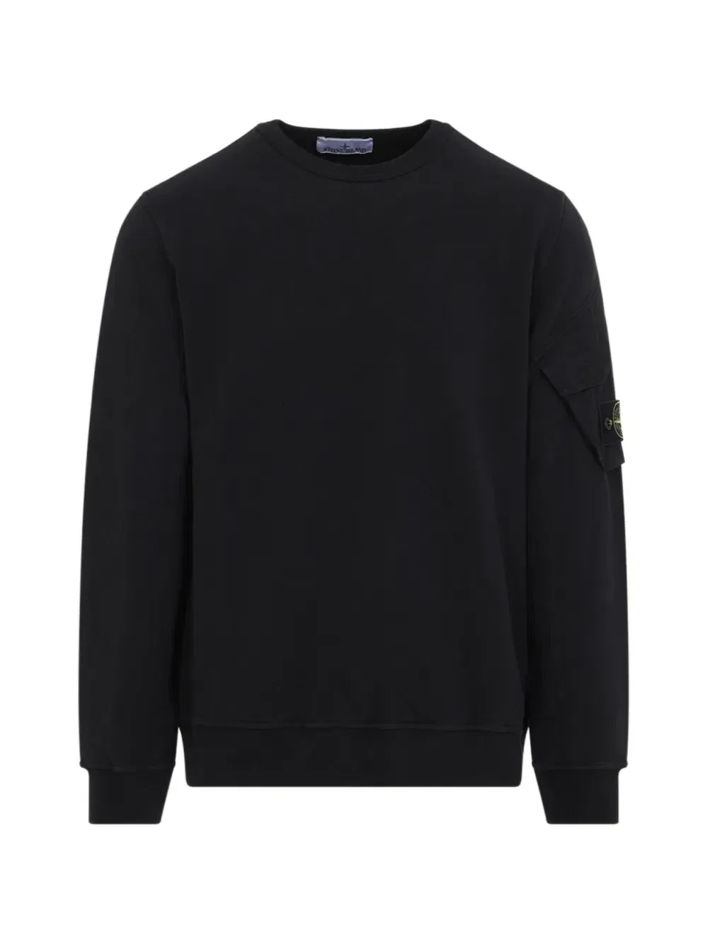 Толстовка с карманом с логотипом-нашивкой Stone Island, черный