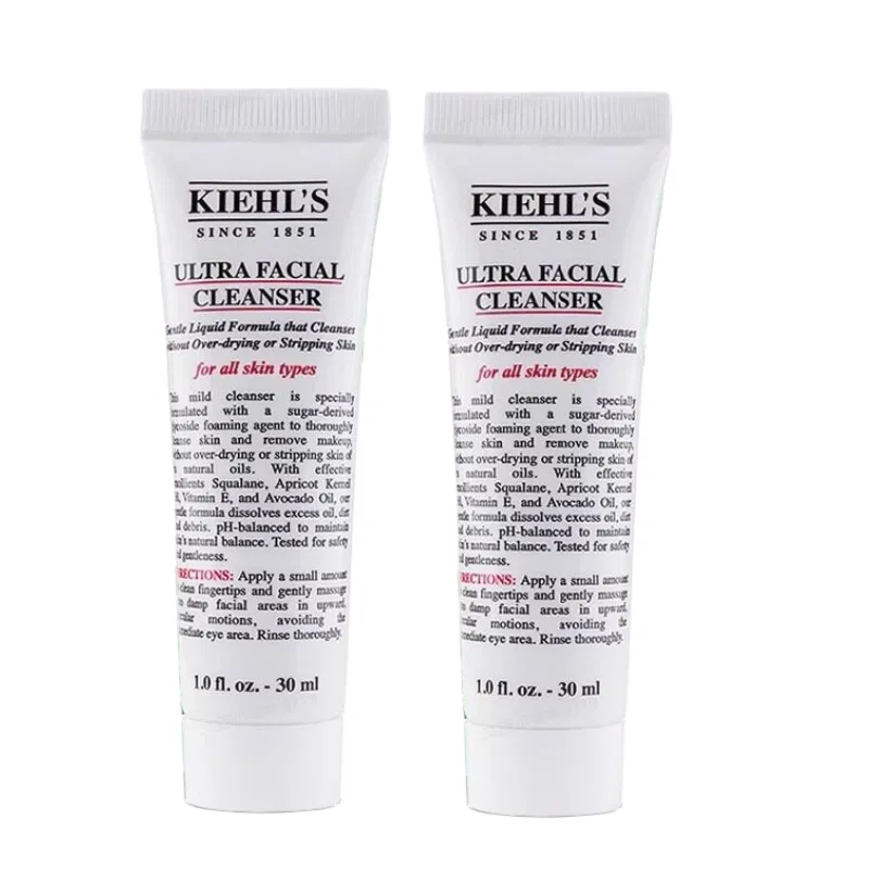Набор очищающих средств Kiehl's High Moisturizing Facial Cleanser, 30 мл x 3, Kiehl's, White