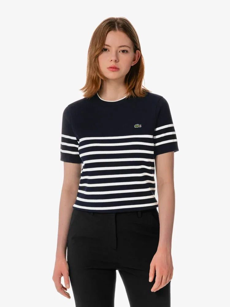 Пуловер LACOSTE Navy в полоску