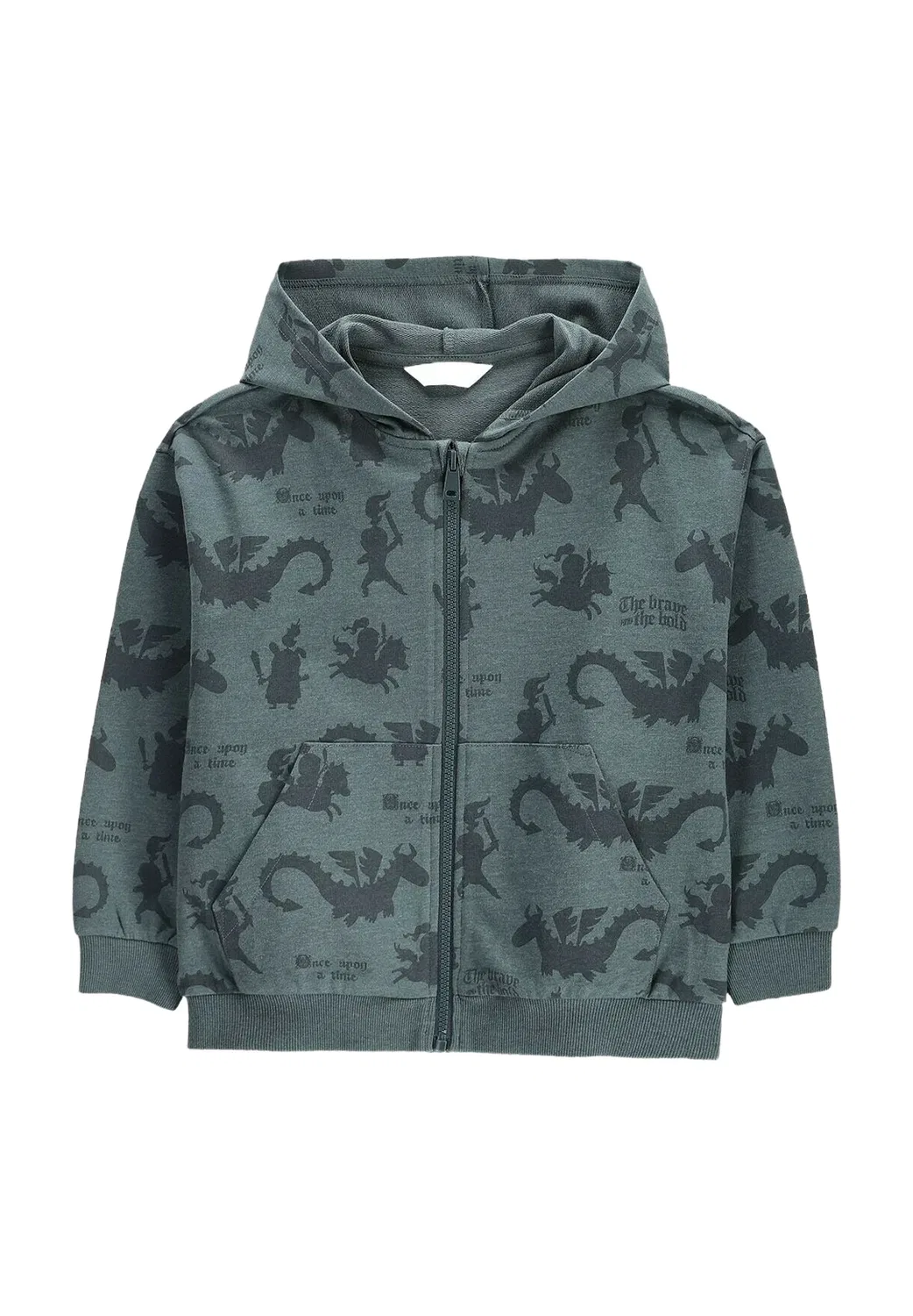 Reissverschluss-Hoodie - толстовка на молнии Coccodrillo, Dark Grey