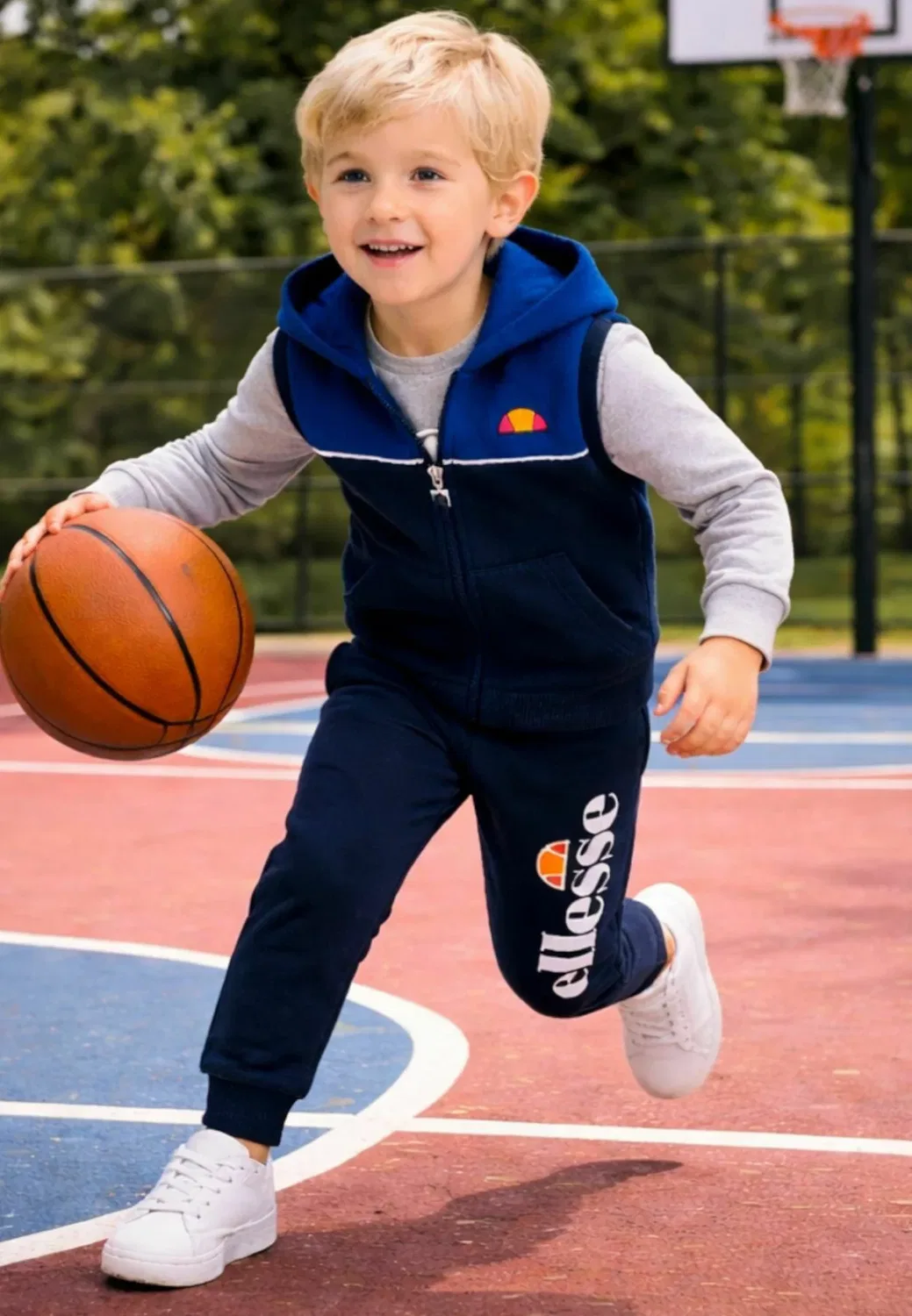 Ensemble imprimé en - жилет Ellesse, Marine — фото 3