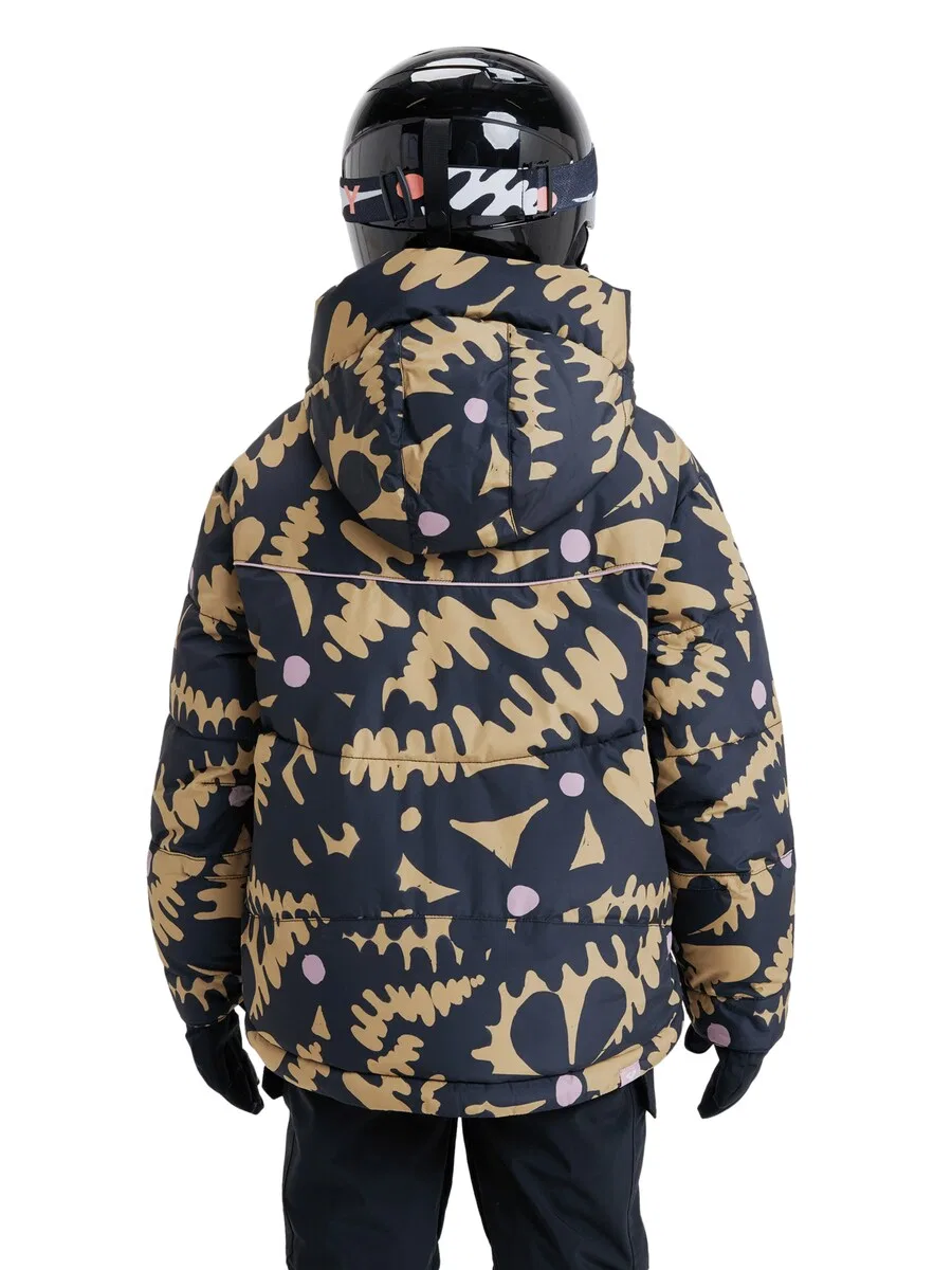 Спортивная куртка ROXY 'Askamoon' в цветах Camel и Night Blue — фото 4