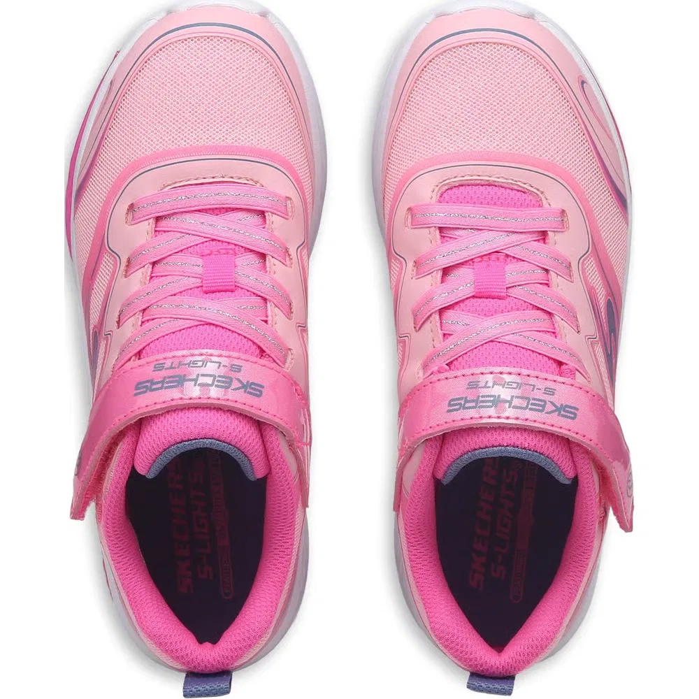 Детские кроссовки с космическим свечением Skechers, Pink — фото 4