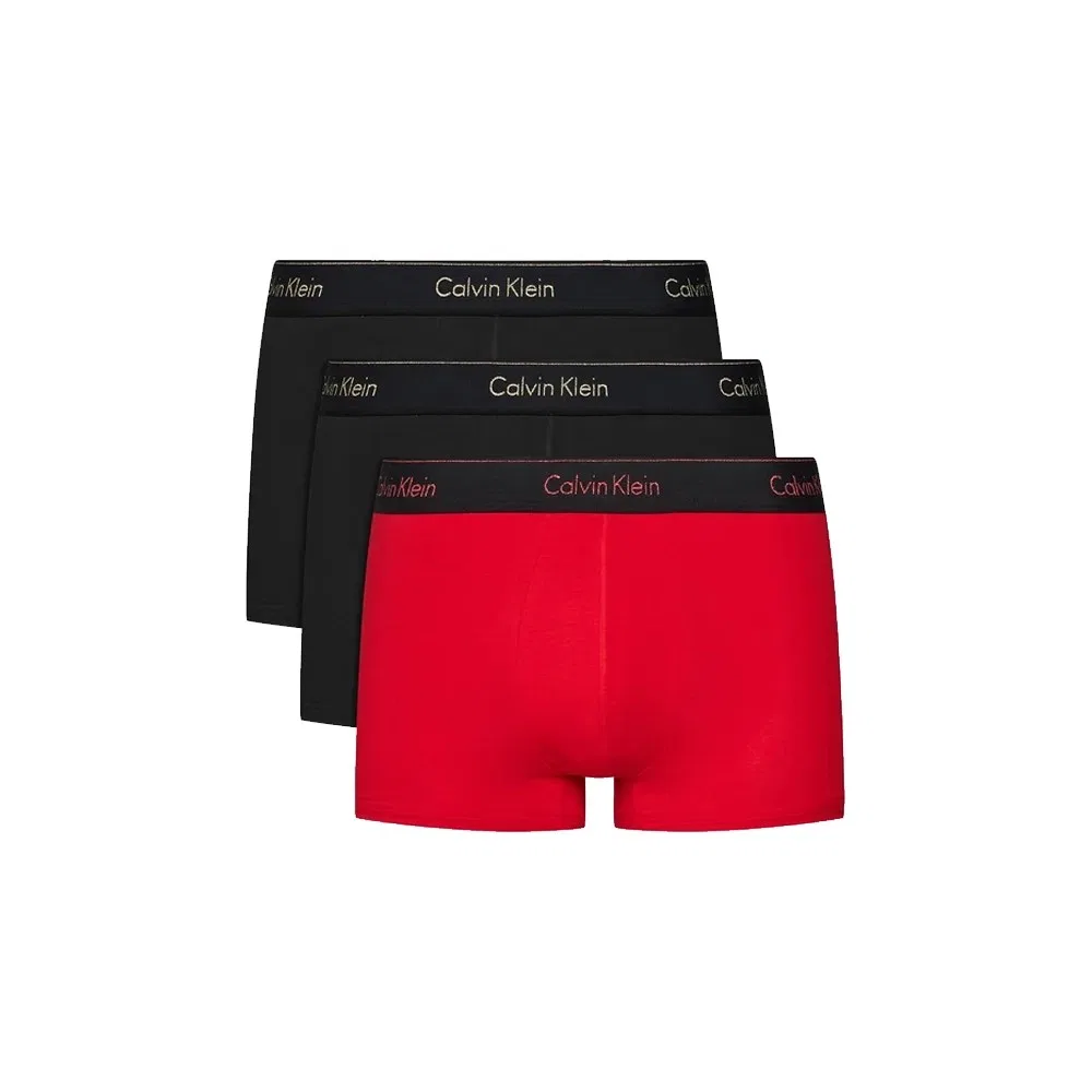 Мужской комплект боксеров 3 шт Calvin Klein, Black+Red+Black