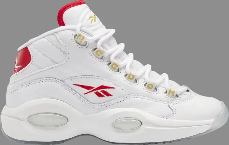 

Кроссовки question mid big kids 'dr. j' Reebok, белый