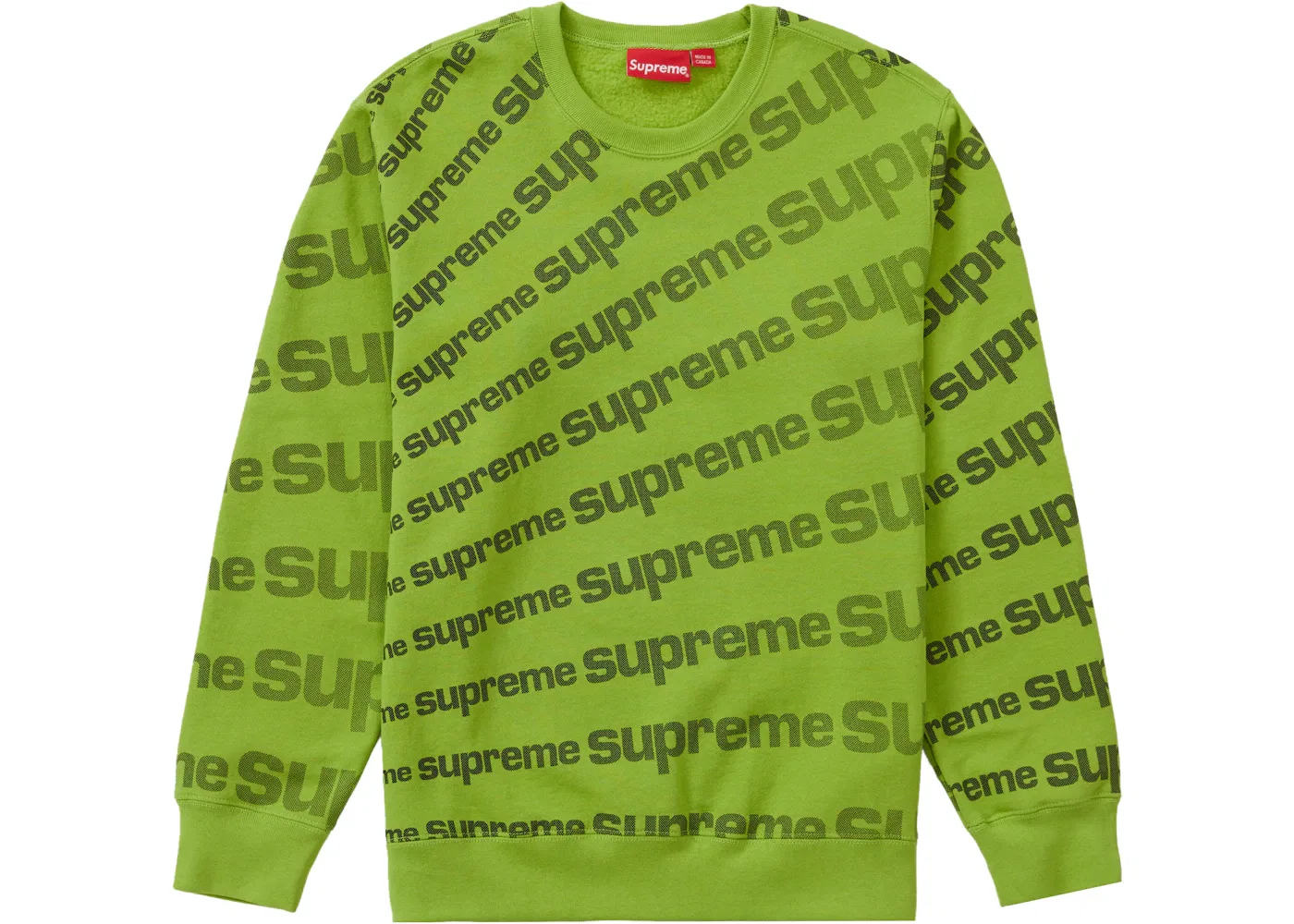 Мужской свитшот Radial Crewneck Supreme, Lime