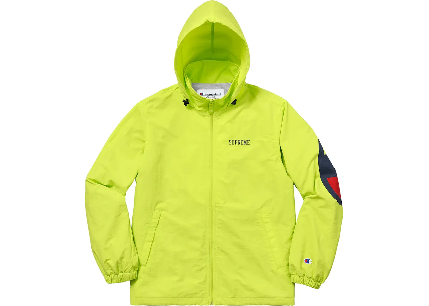 Мужская куртка-олимпийка с молнией Supreme Champion Track Jacket Lime, Lime — фото 3