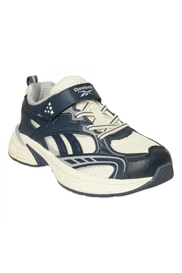 Детские спортивные кроссовки для девочек с графическим принтом Grand Cane KDS III Reebok, Off-White/Navy — фото 3