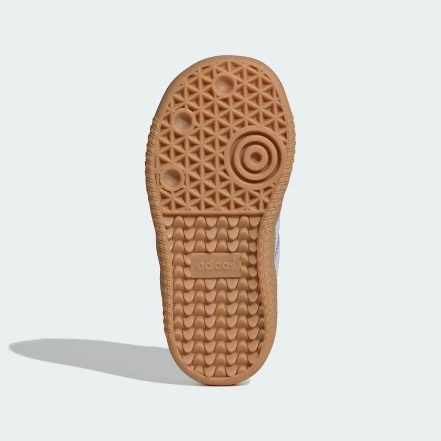 Детские кроссовки с эластичными шнурками и липучкой Samba OG Comfort Closure adidas, Белый — фото 4
