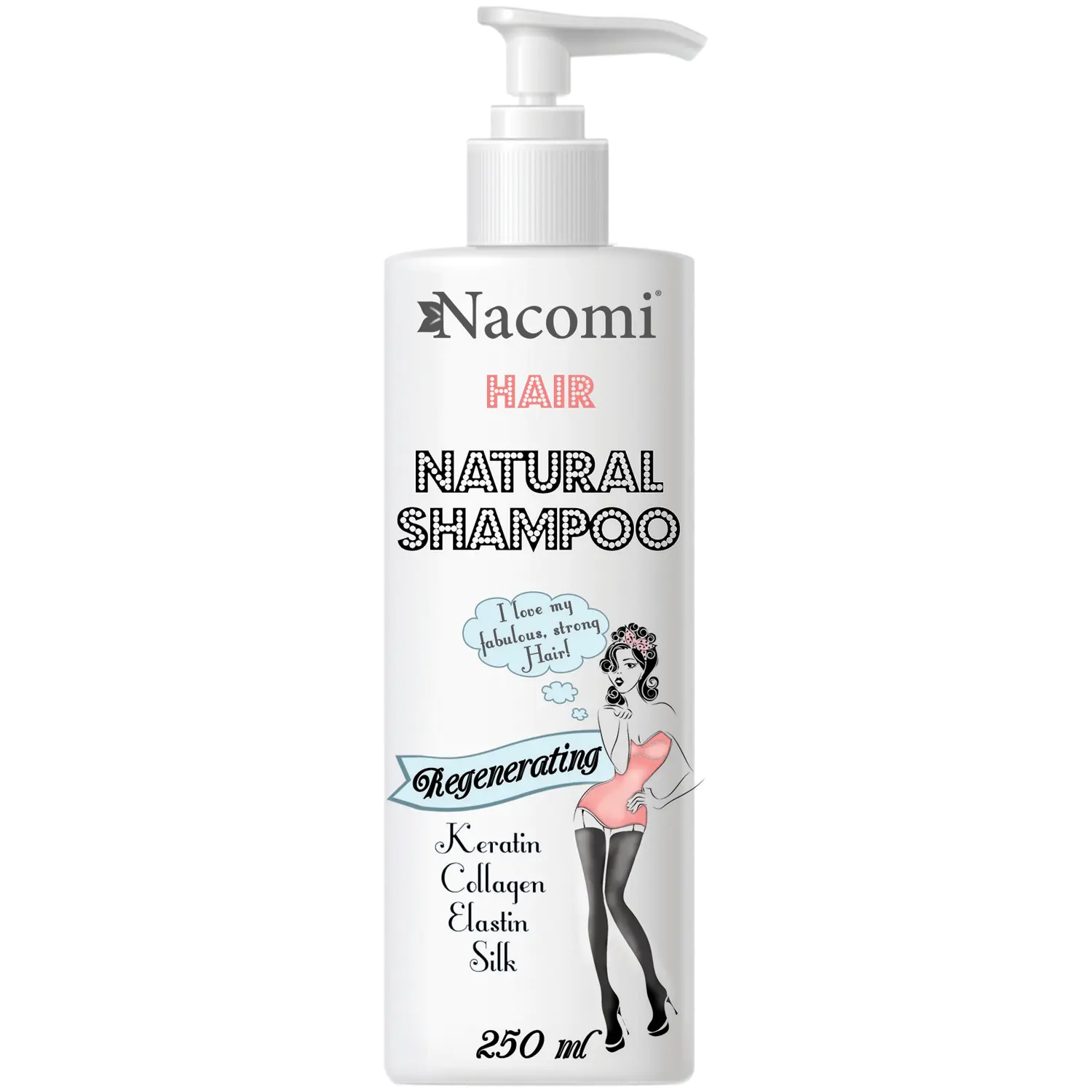 

Nacomi Hair питательный и восстанавливающий шампунь для волос, 250 мл