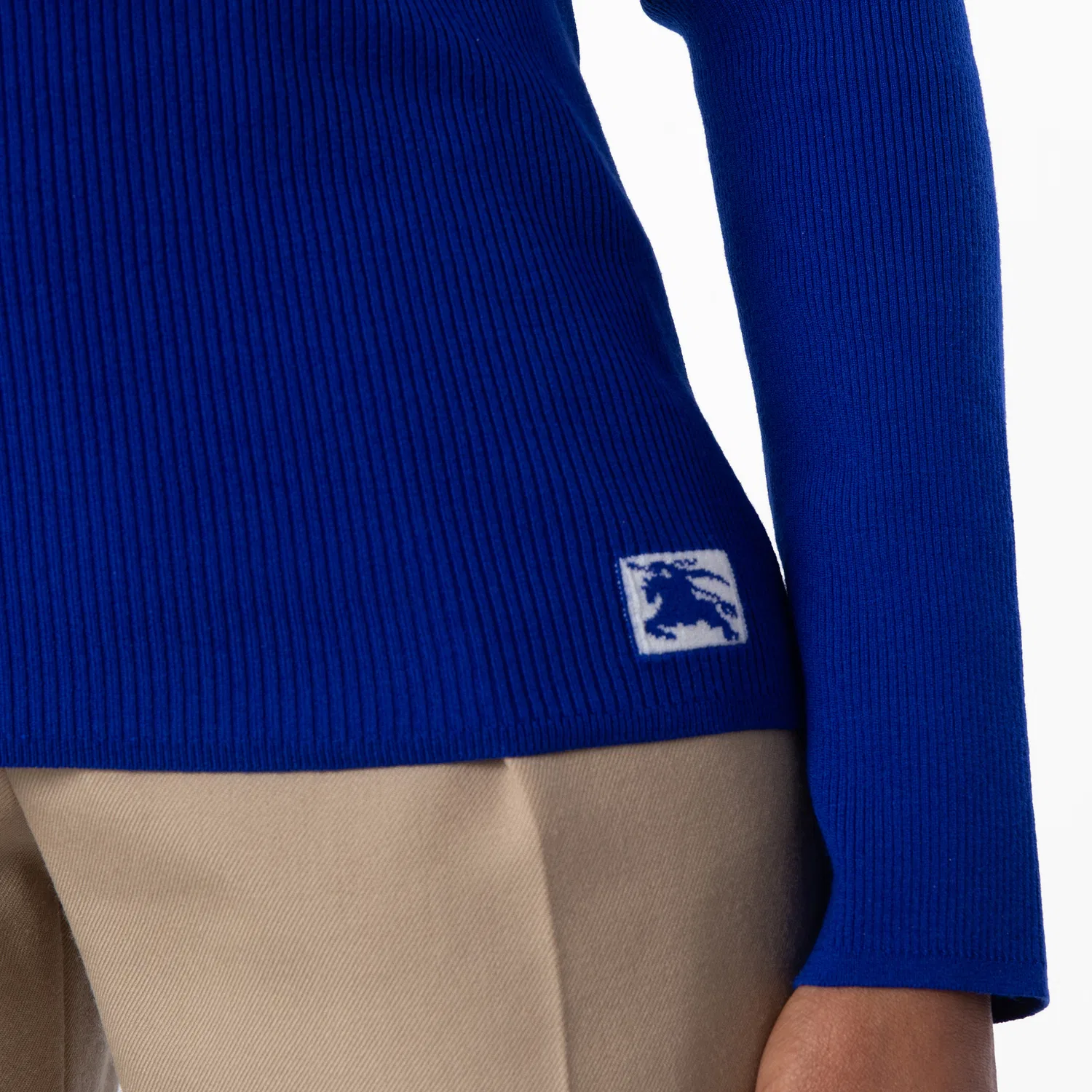 Свитер женский с длинным рукавом EKD Wool Blend Sweater Burberry, Knight — фото 3