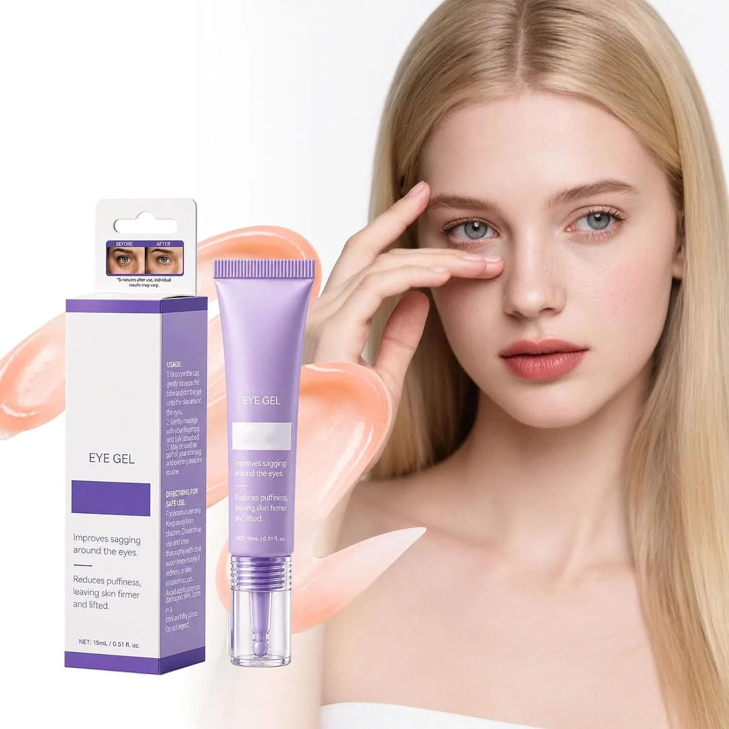 Eye Firming Cream 15ml, Augencreme Gel, NourishNur, 2 шт — фото 2