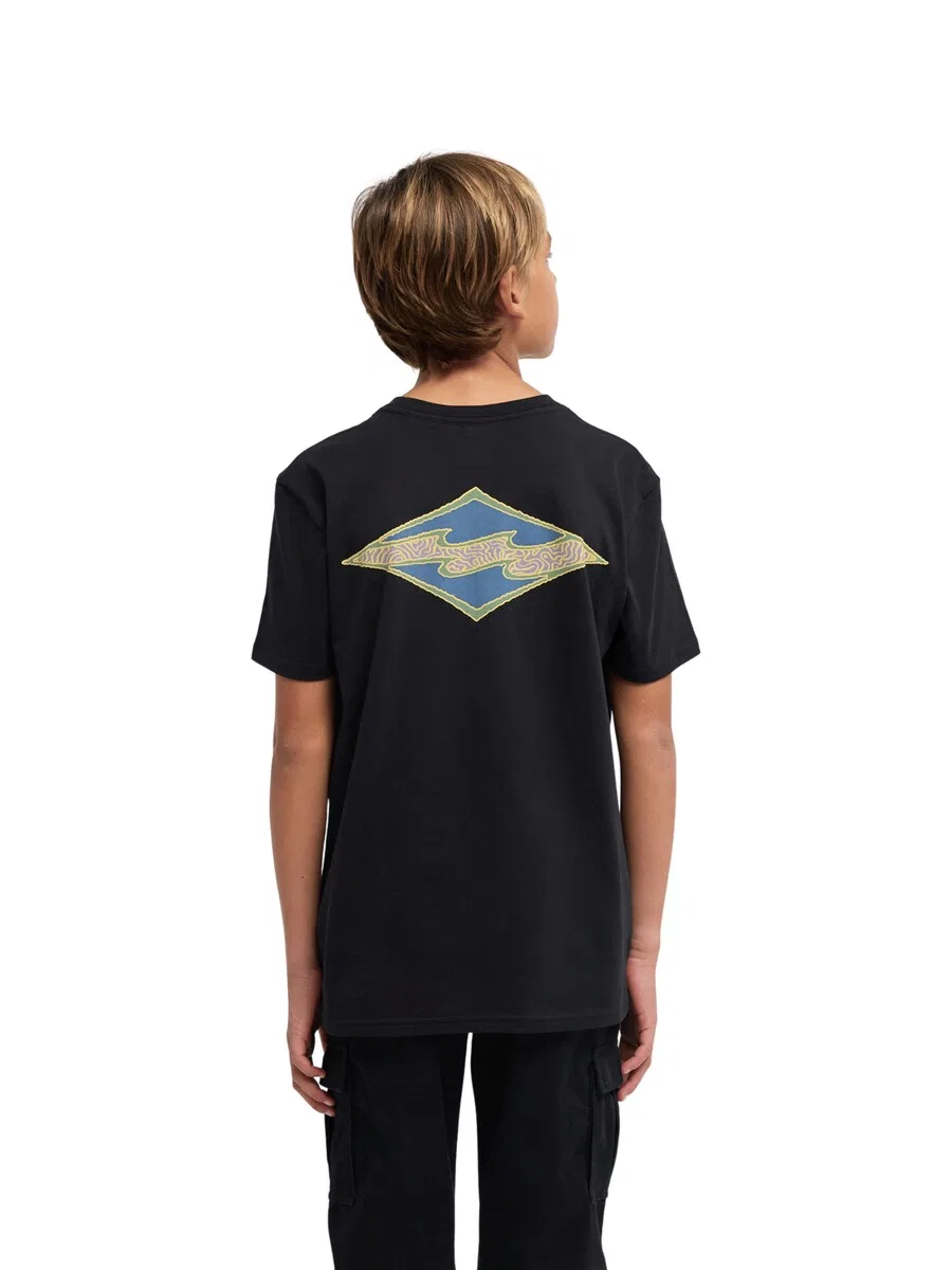 Футболка BILLABONG 'Crayon Wave' черного цвета — фото 3