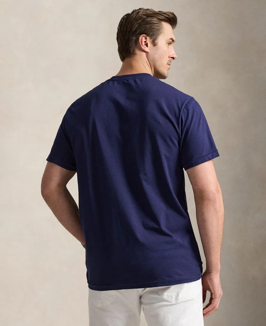 Футболка классического кроя с длинным рукавом Polo Ralph Lauren, Newport Navy — фото 4