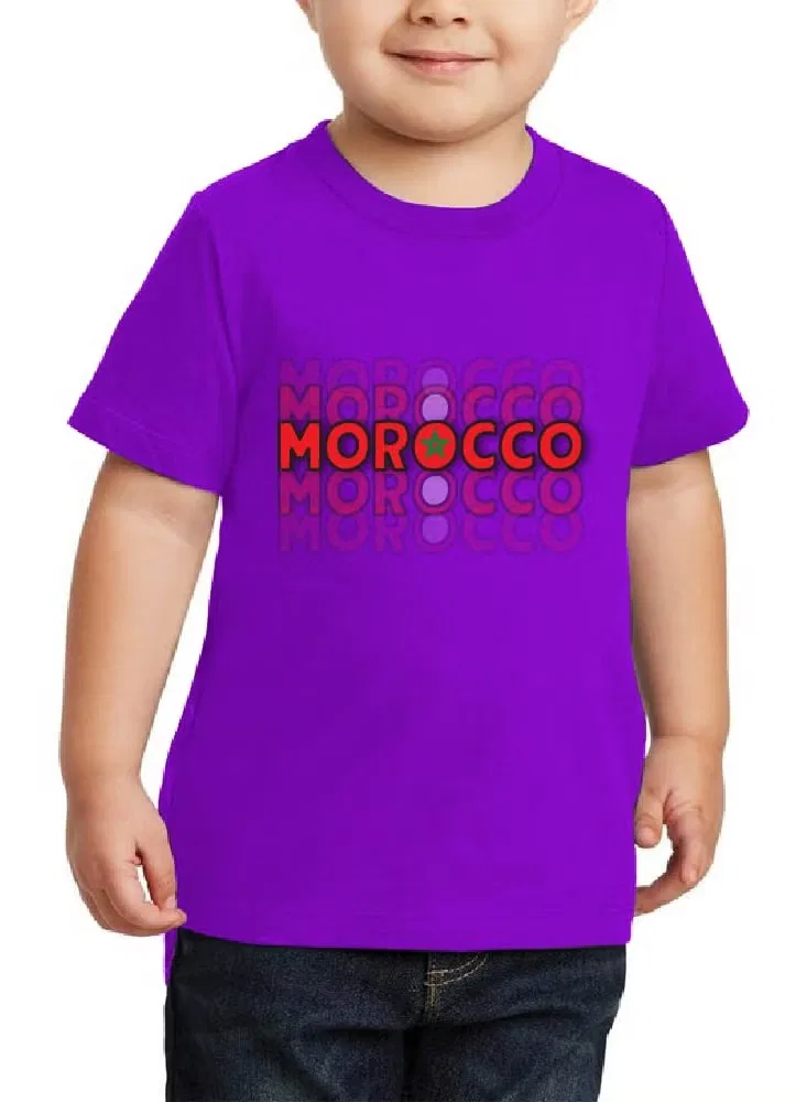 Футболка с принтом Morocco, Printshop4Me, фиолетовый