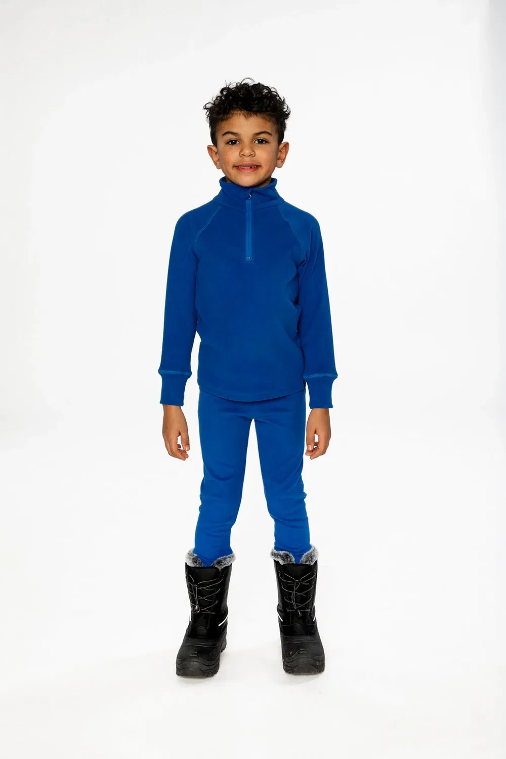 Детский комплект термобелья из двух предметов с начесом Royal Blue Deux par Deux — фото 2
