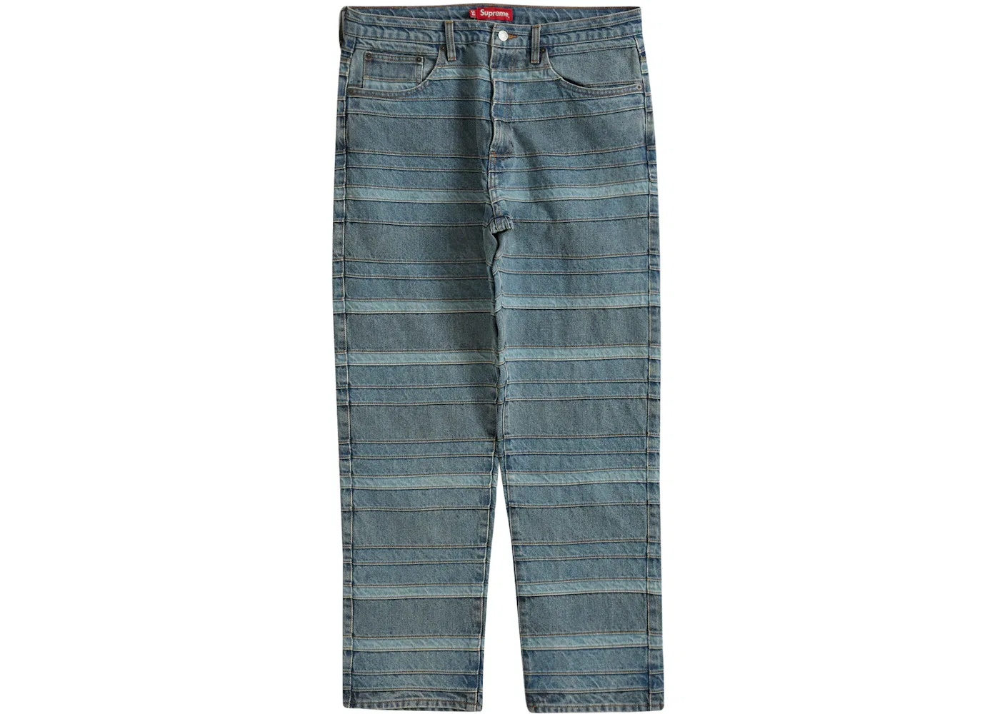 Мужские джинсы с наслоением Supreme Jean, Washed Blue