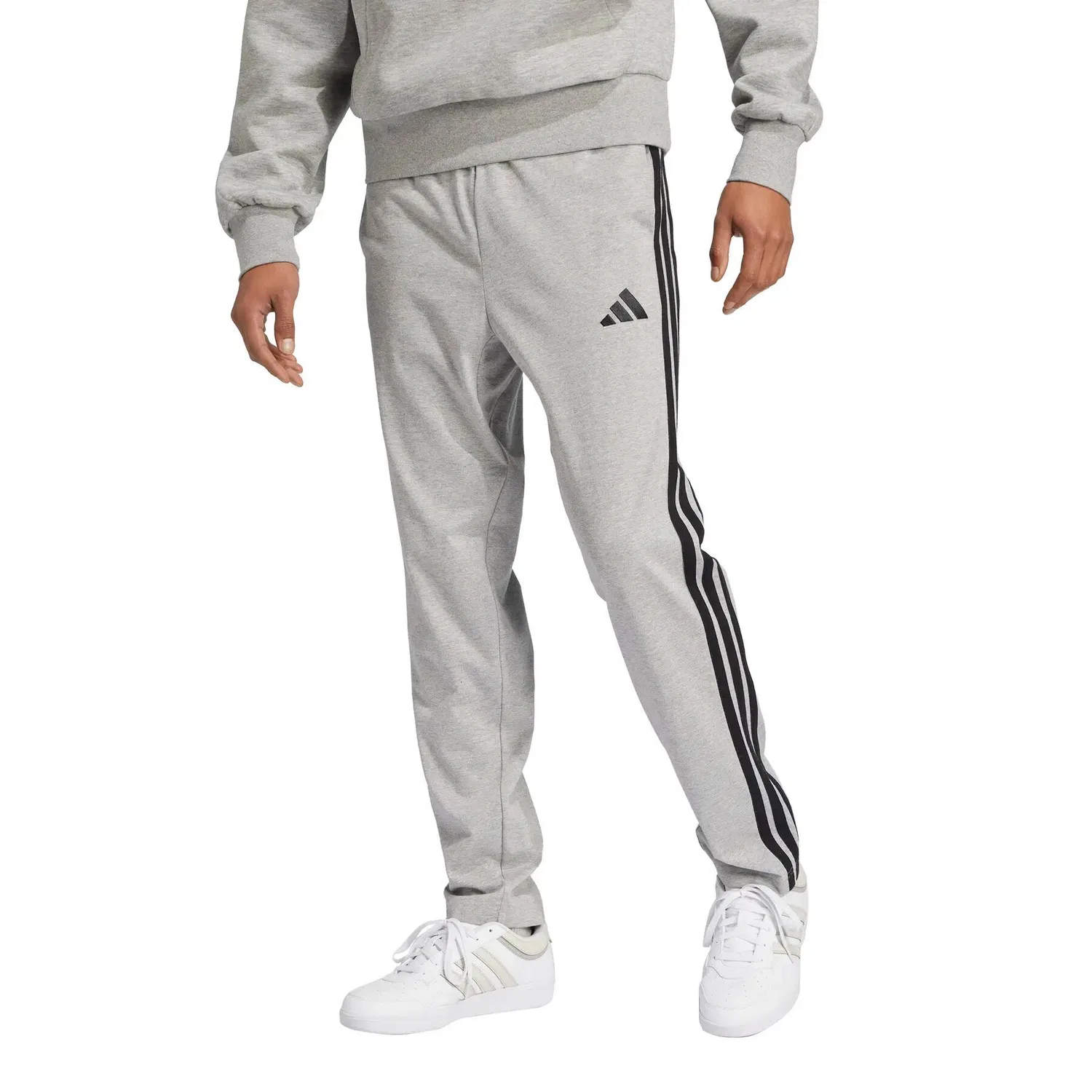 Женские спортивные штаны с тремя полосками adidas Essentials 3-Stripes Single, Grau — фото 3