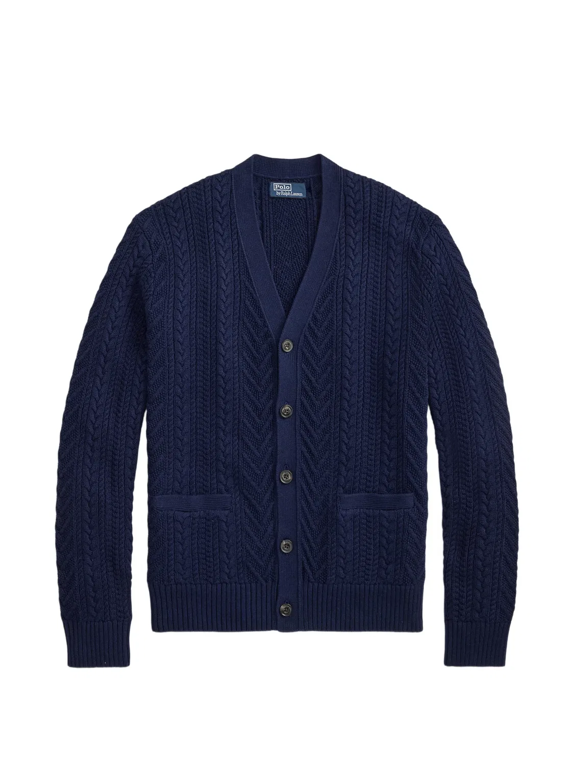Polo Ralph Lauren Кардиган Aran хлопковый, синий