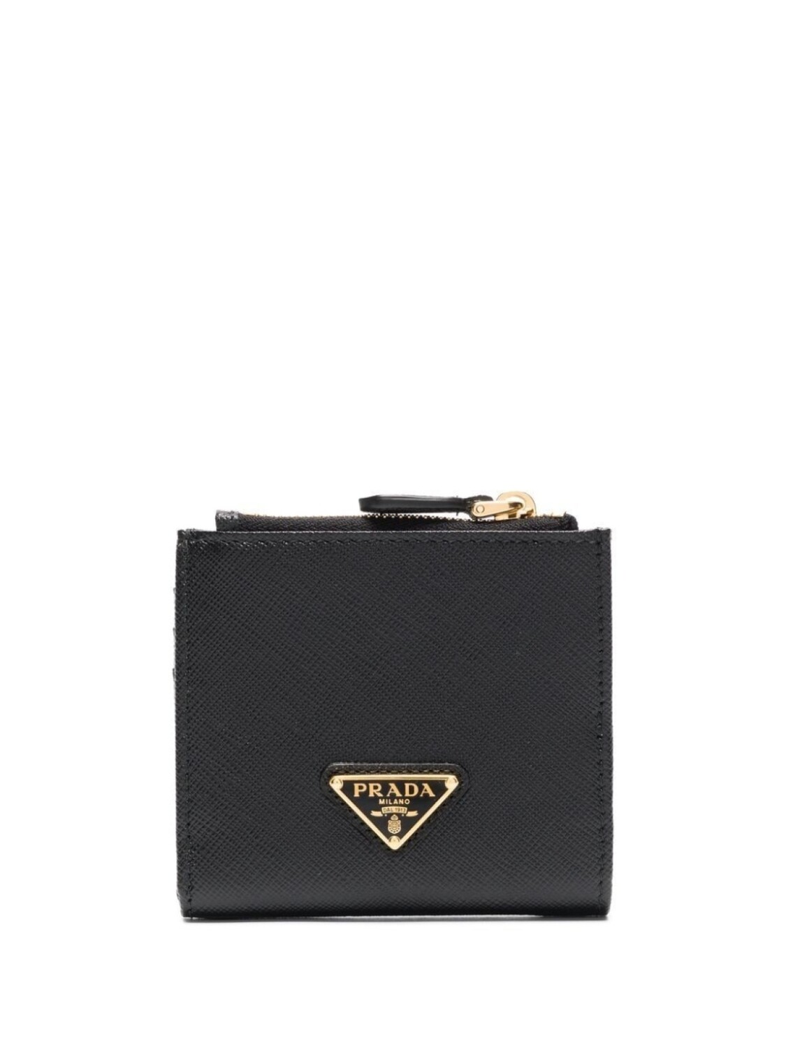 

Prada компактный кошелек с логотипом, черный