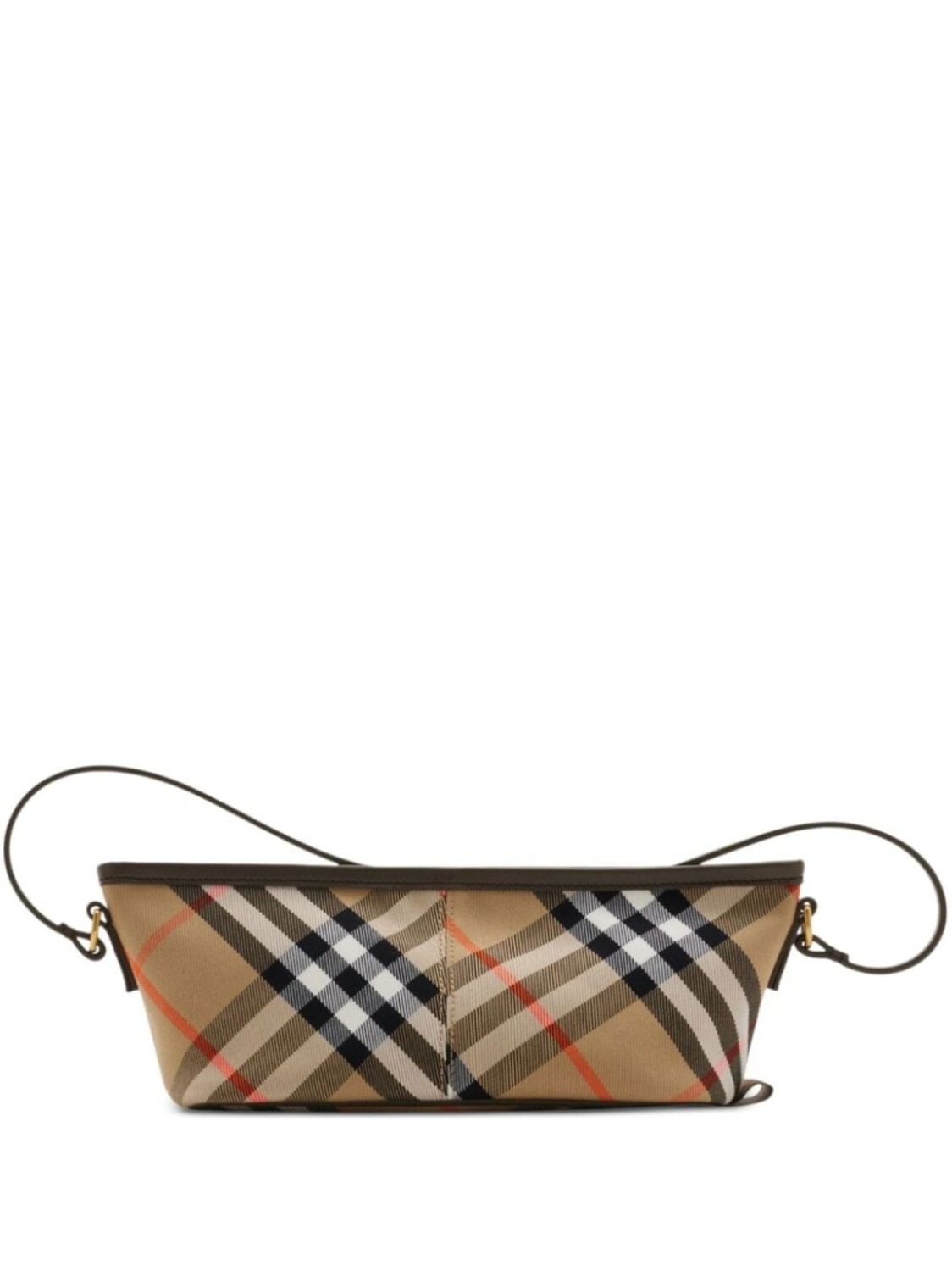 

Мини-сумка Burberry в клетку, нейтральный цвет