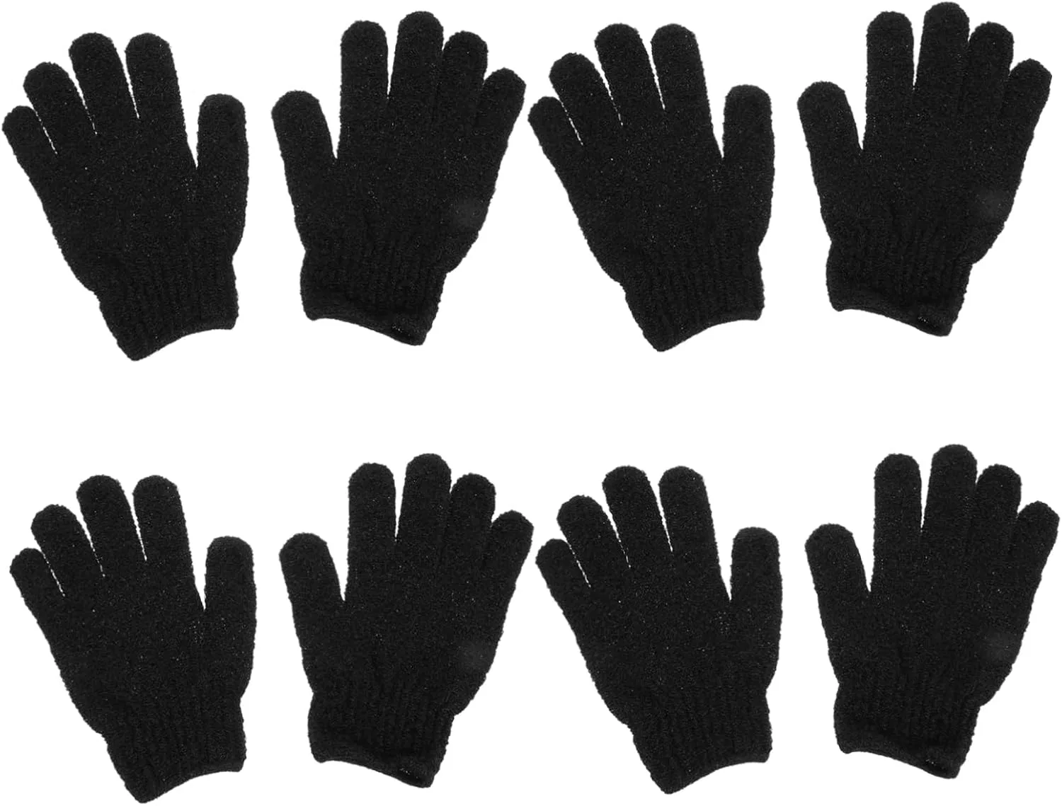 Перчатки для пилинга Amosfun, 8 пар, 18.5x10.5 см, Black