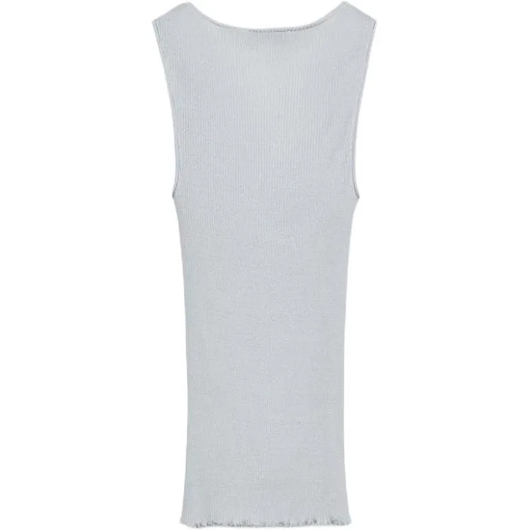 Женская футболка с круглым вырезом Gray Blue ZARA, Gray Blue — фото 3