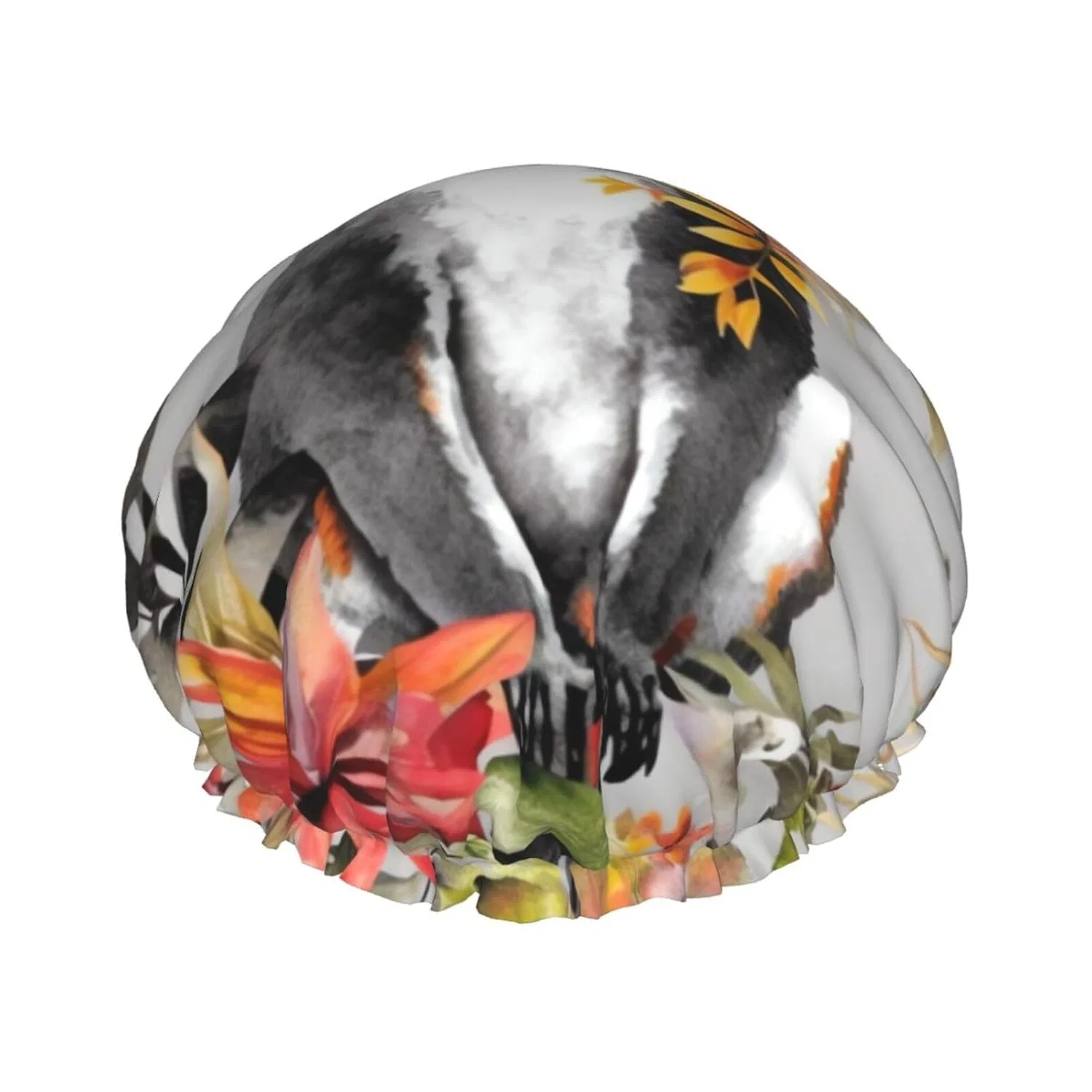 Шапочка для душа Animal Lemur Flower, FWJZDSP, PEVA, Waterproof