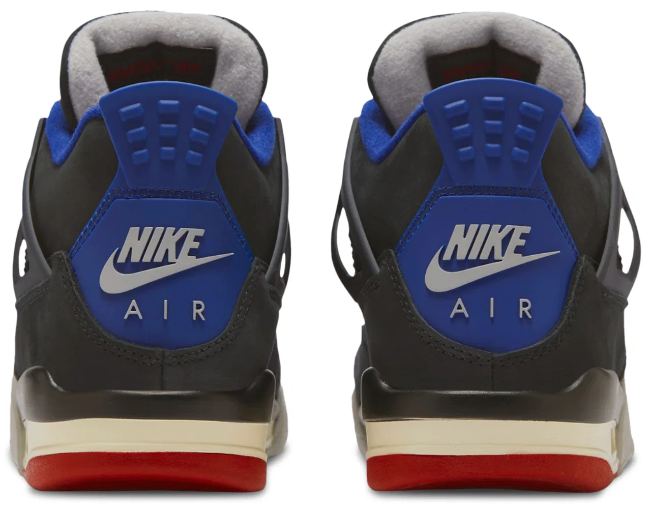 Кроссовки для мальчиков Air 4 Retro Remastered Jordan, цвет Deep Royal Blue/Fire Red/Black — фото 3