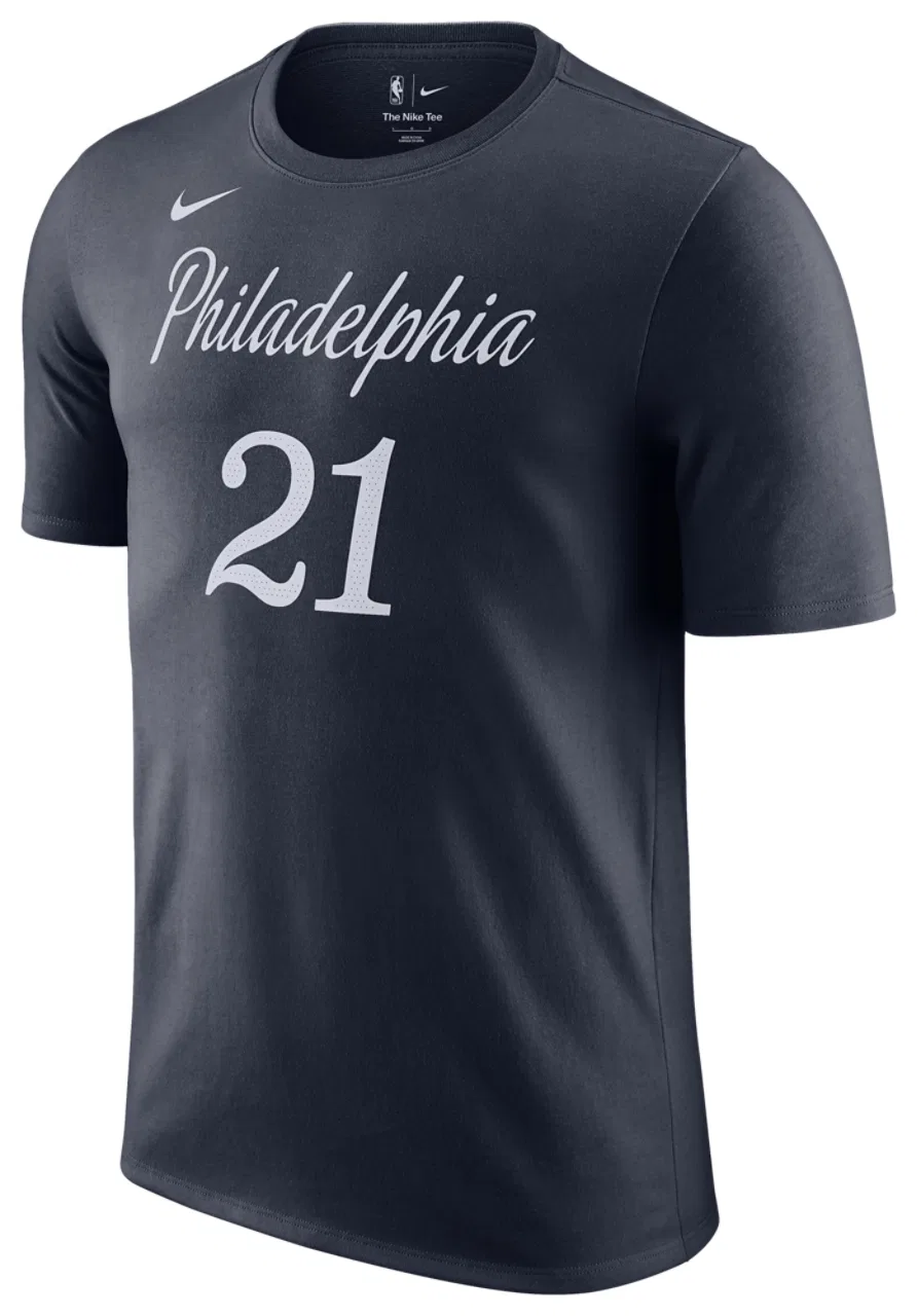 Футболка мужская Essential Statement NN 76ers Nike, цвет Navy/Multi