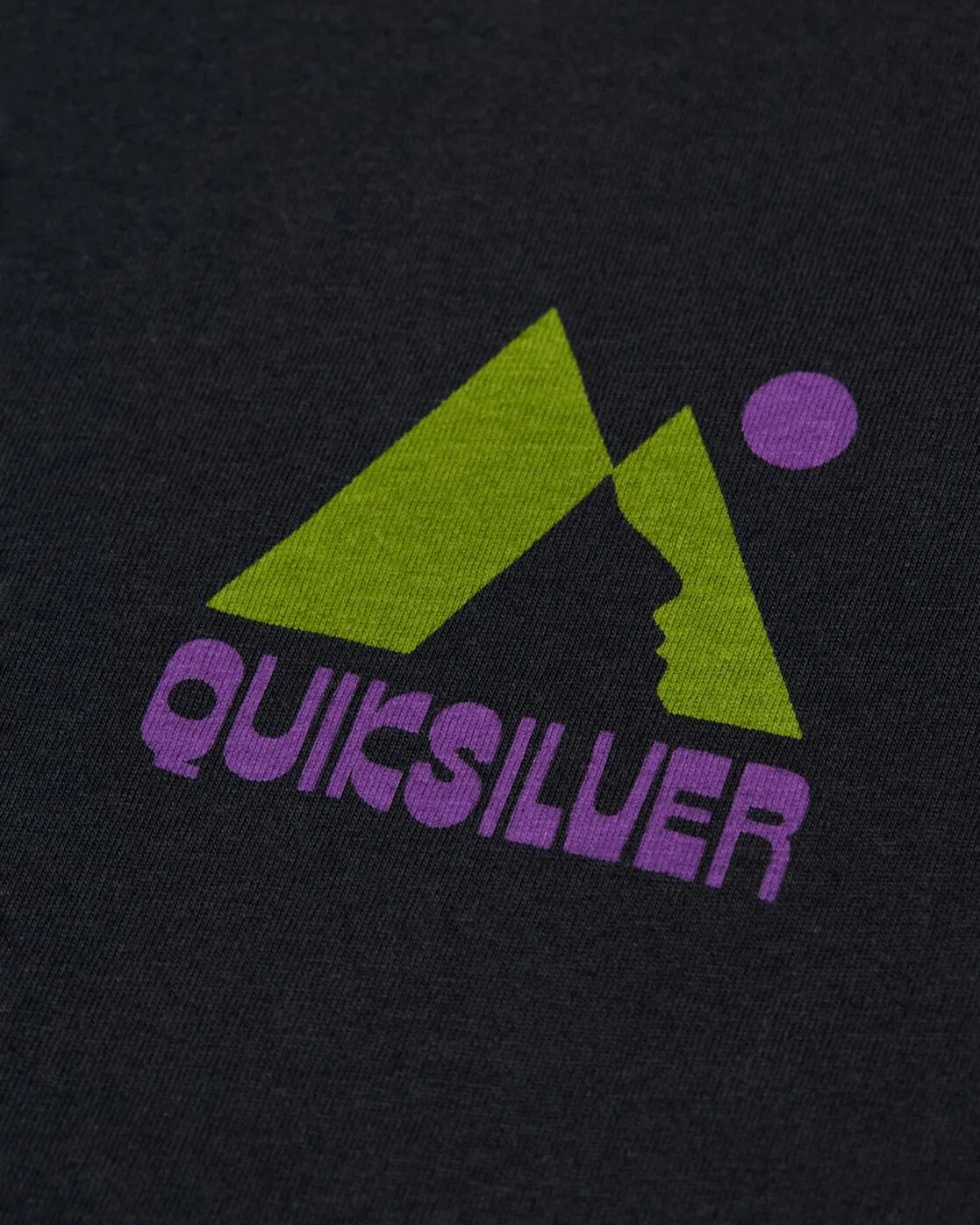 Детская футболка с круглым вырезом PEAK Quiksilver, Schwarz — фото 3