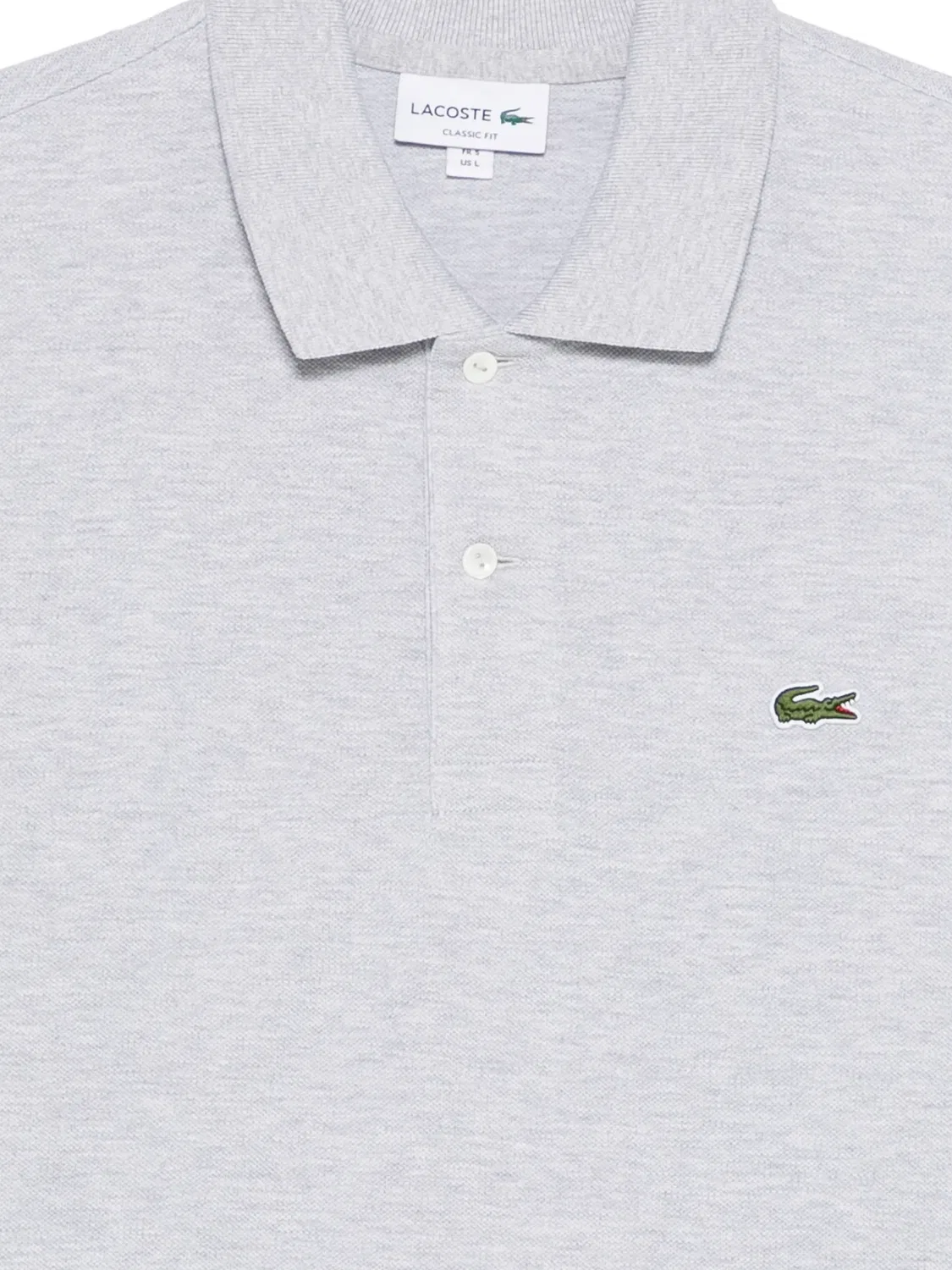 Поло серого цвета Lacoste, серый — фото 2
