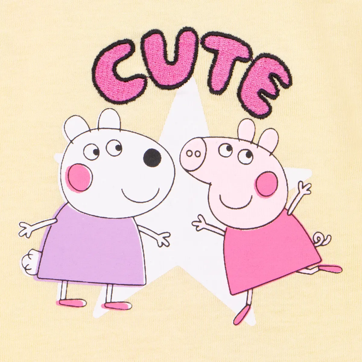Детская футболка с принтом Peppa & Suzie Peppa Pig, Yellow — фото 3