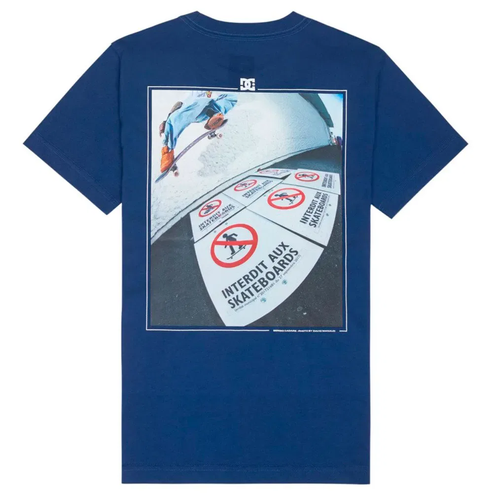 Детская футболка с коротким рукавом No Skateboarding Dc shoes, Blue — фото 4