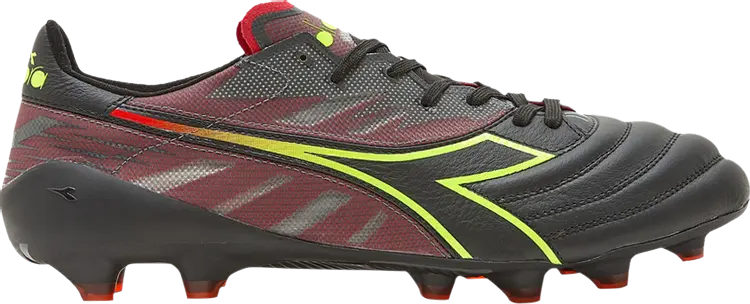 

Бутсы Brasil Elite Veloce Made in Italy LPX Black Yellow Red, черный
