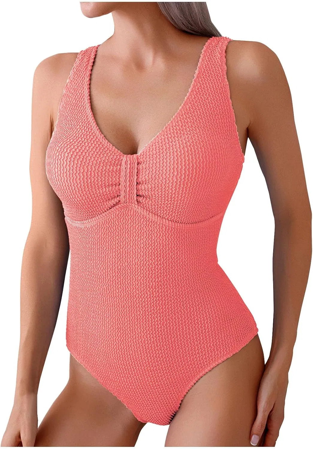 Женский слитный купальник с утягивающим эффектом, Watermelon Red