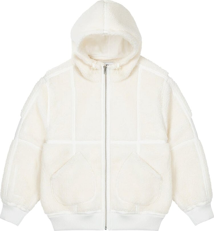 

Куртка Palace Sherpa Hooded Jacket 'Off White', белый