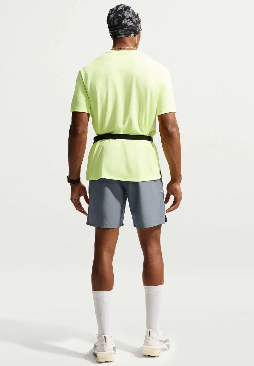 M nk df miler 7in 2in1 short - шорты 2-в-1 Nike Performance, Smoke Grey/Smoke Grey/Reflective Silv — фото 3