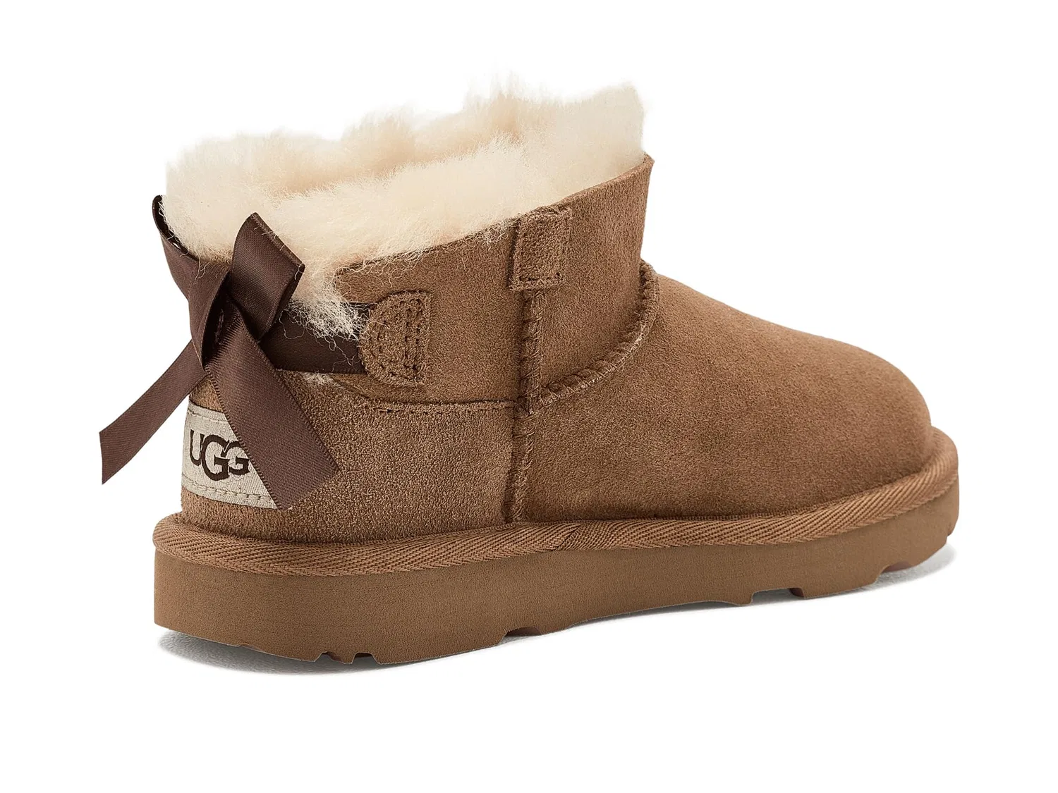 Ботинки Ultra Mini Bailey Bow (для маленьких и больших детей) Ugg Kids, Chestnut — фото 4
