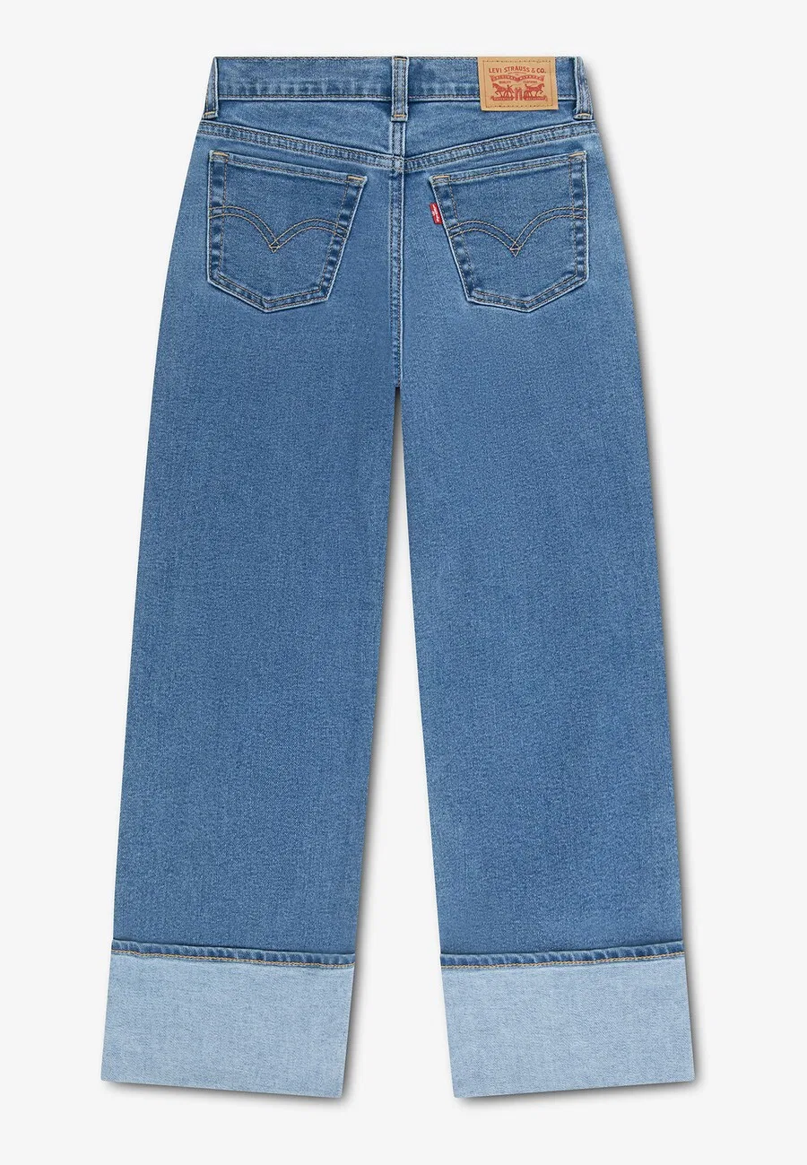Детские джинсы Levi's Kids с широкими штанинами, синие — фото 2