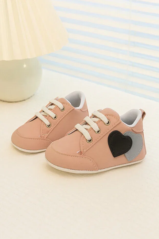 Детские кроссовки для девочек с принтом Mini Mia, Pink — фото 4