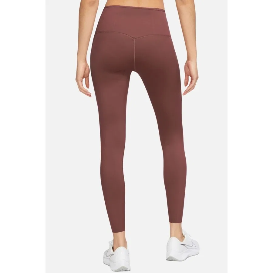 Женские леггинсы для тренировок с высокой посадкой и 6 карманами Nike Training Go Dri Fit Infinalock High Rise 7/8, Коричневый — фото 2