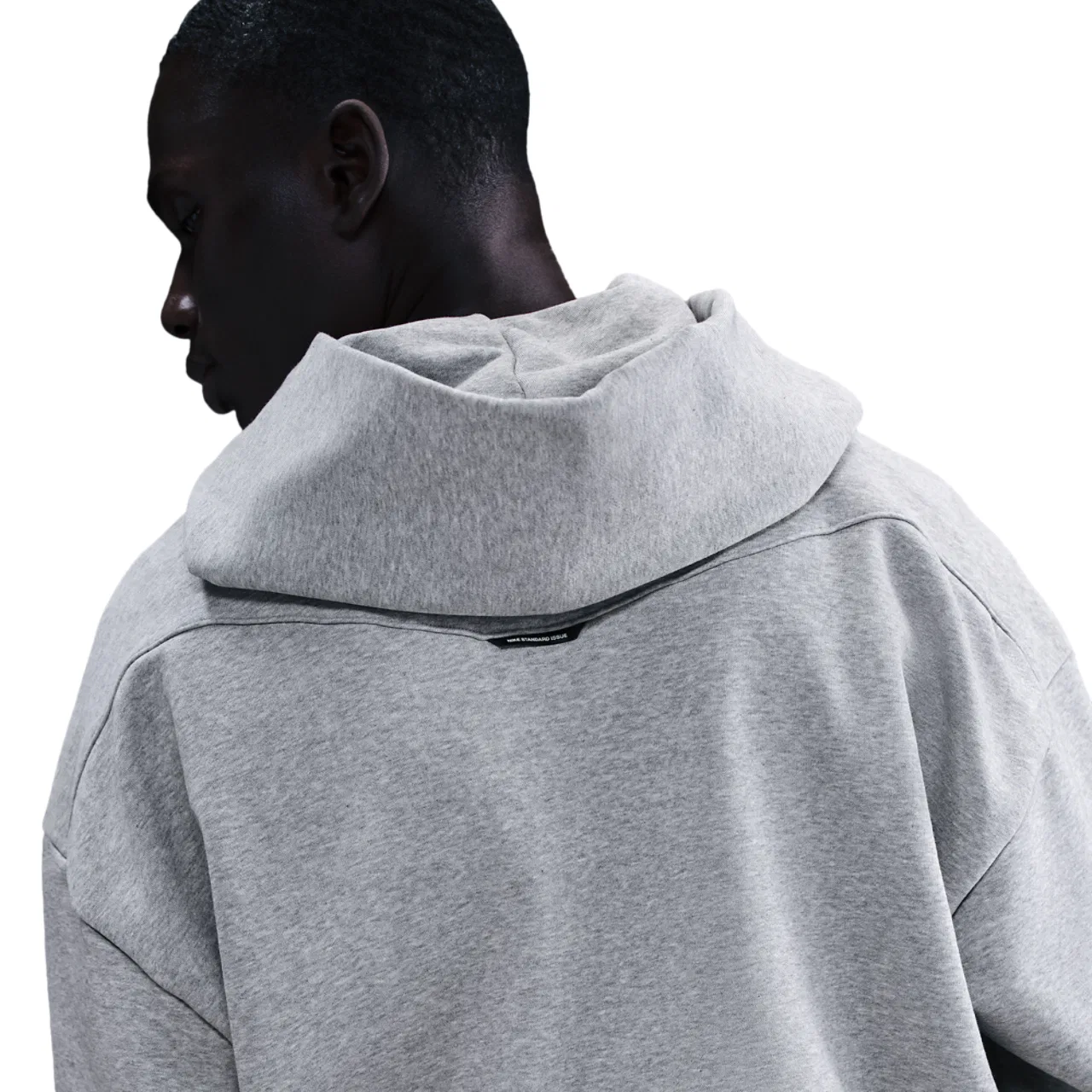 Мужское худи TF SI Brush Nike, цвет Black/Dk Grey Heather — фото 2